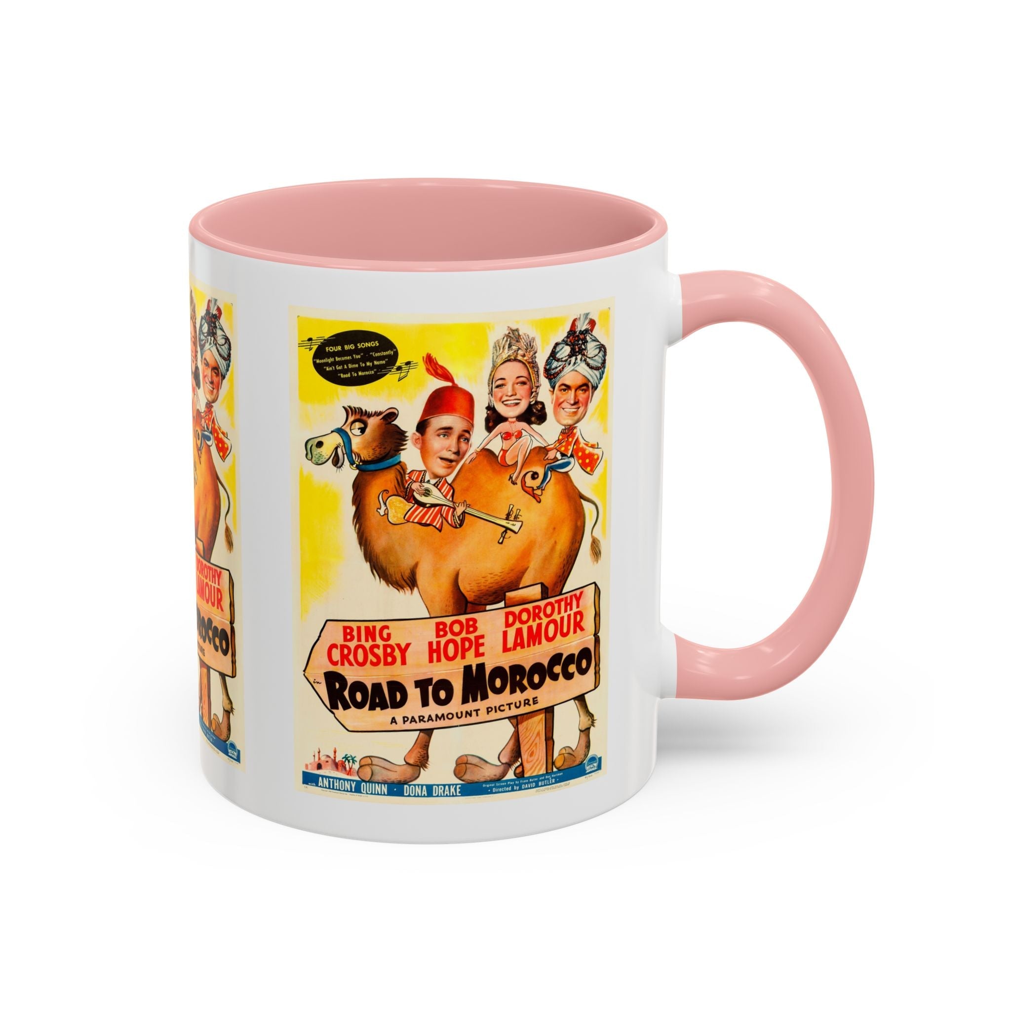 Cult Classic Movie Poster Art Accent Coffee Mug (11, 15oz) - Road To Morocco 1942 - POPvault