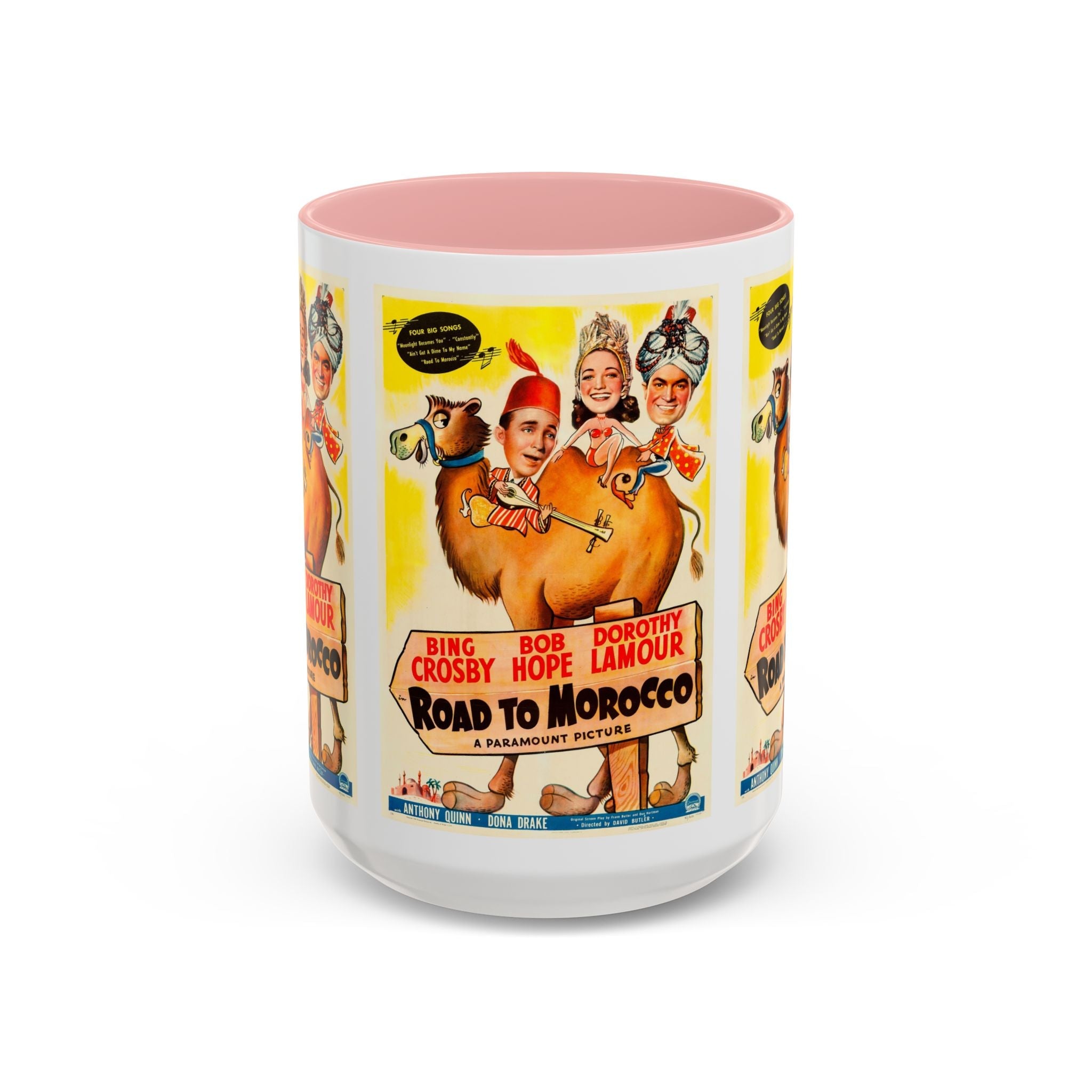Cult Classic Movie Poster Art Accent Coffee Mug (11, 15oz) - Road To Morocco 1942 - POPvault