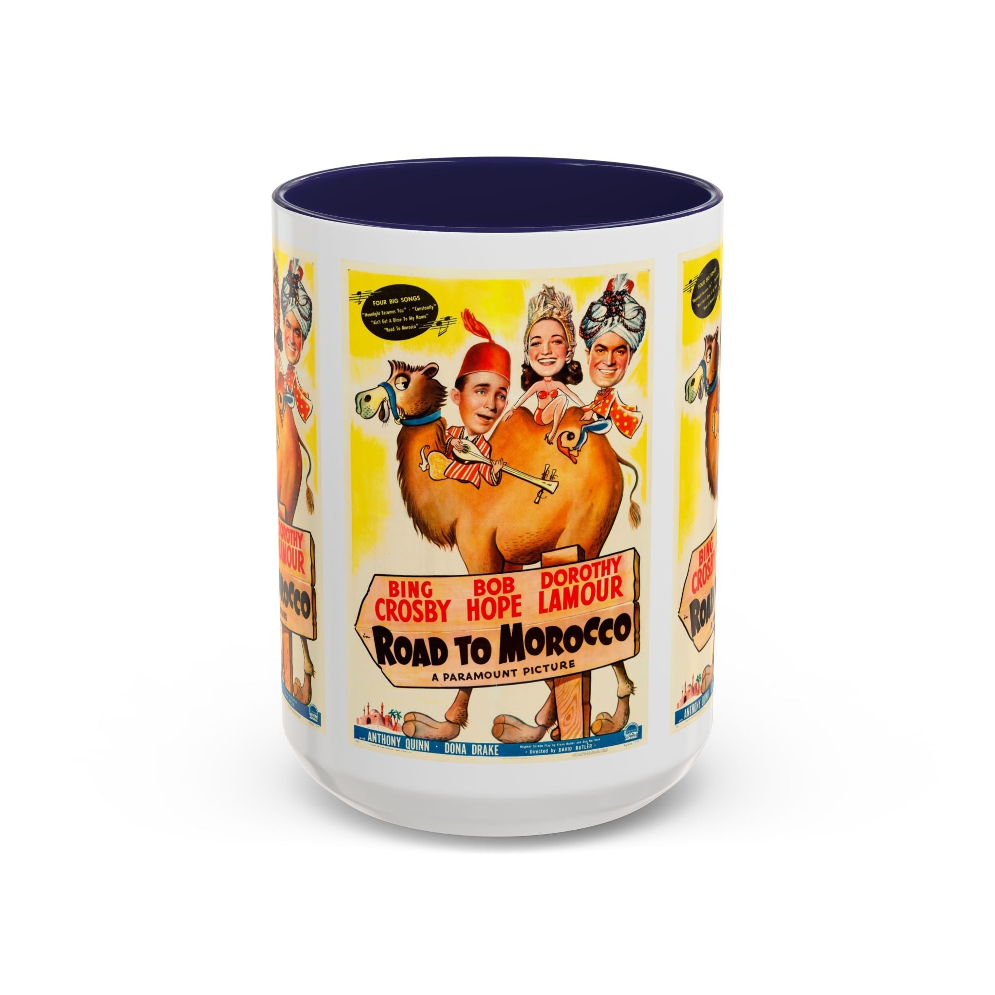 Cult Classic Movie Poster Art Accent Coffee Mug (11, 15oz) - Road To Morocco 1942 - POPvault
