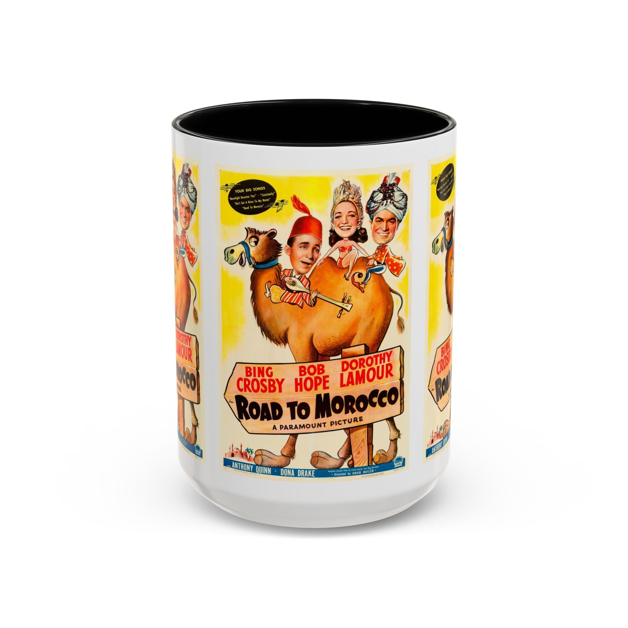 Cult Classic Movie Poster Art Accent Coffee Mug (11, 15oz) - Road To Morocco 1942 - POPvault