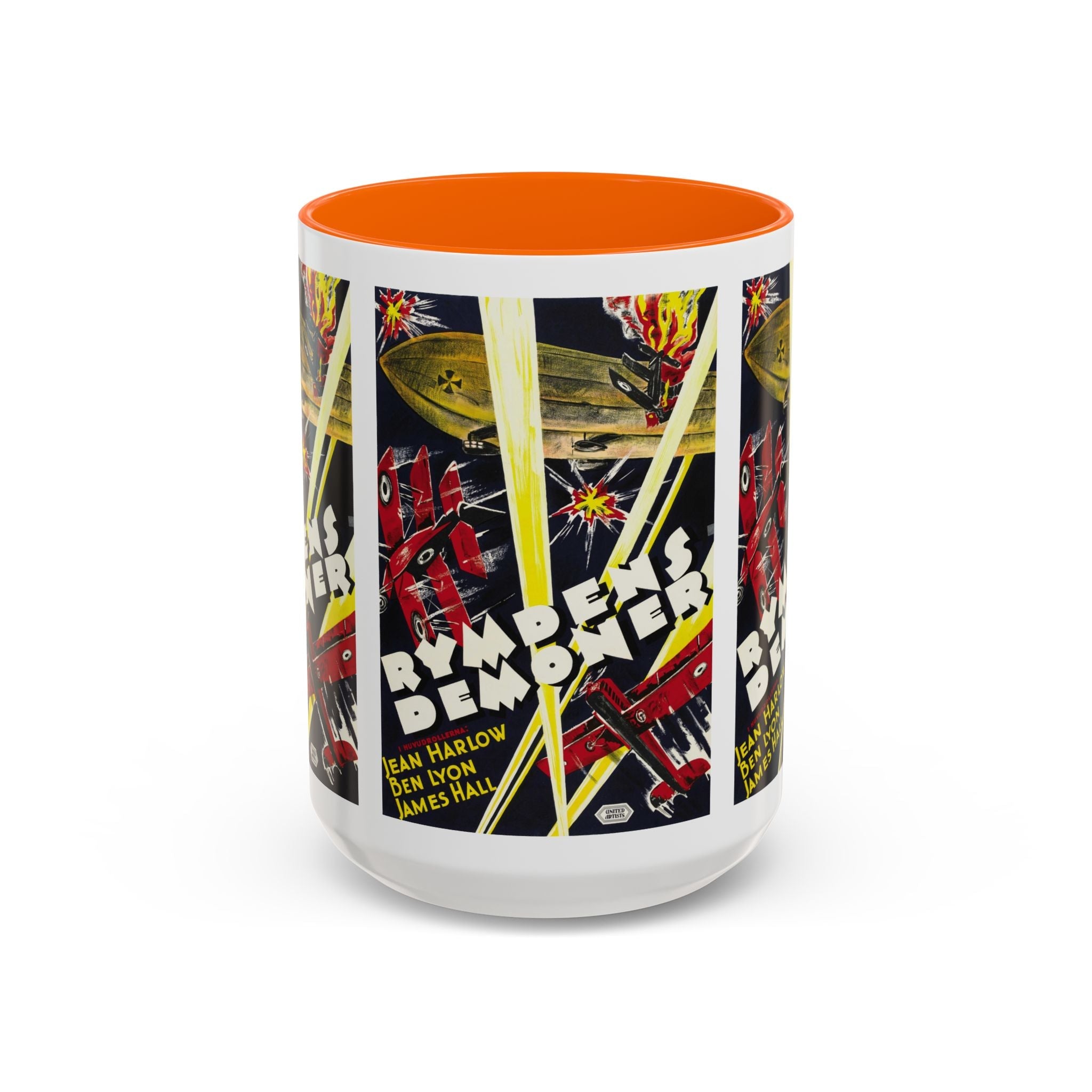Cult Classic Movie Poster Art Accent Coffee Mug (11, 15oz) - Rymdens Demoner 1930 - POPvault