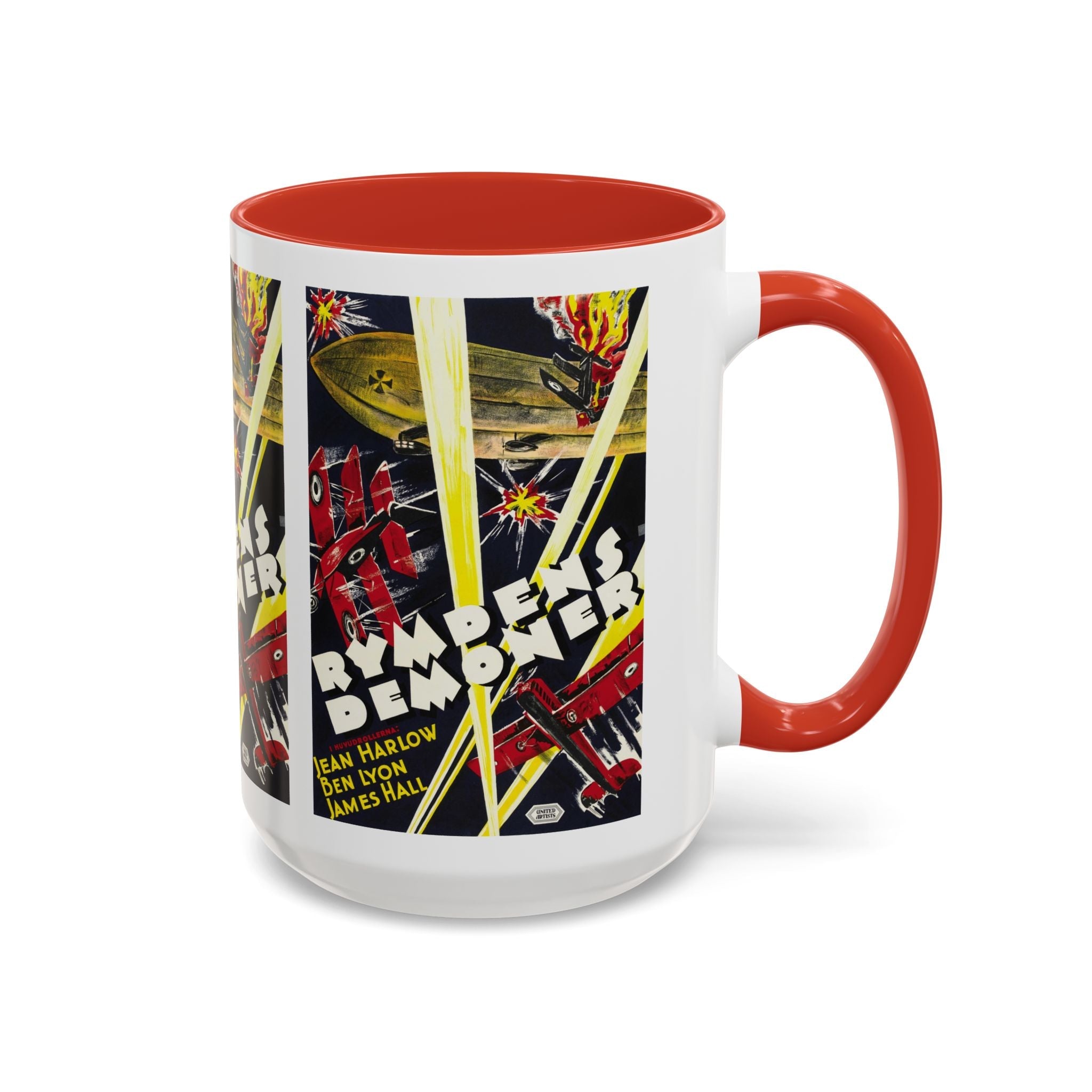 Cult Classic Movie Poster Art Accent Coffee Mug (11, 15oz) - Rymdens Demoner 1930 - POPvault