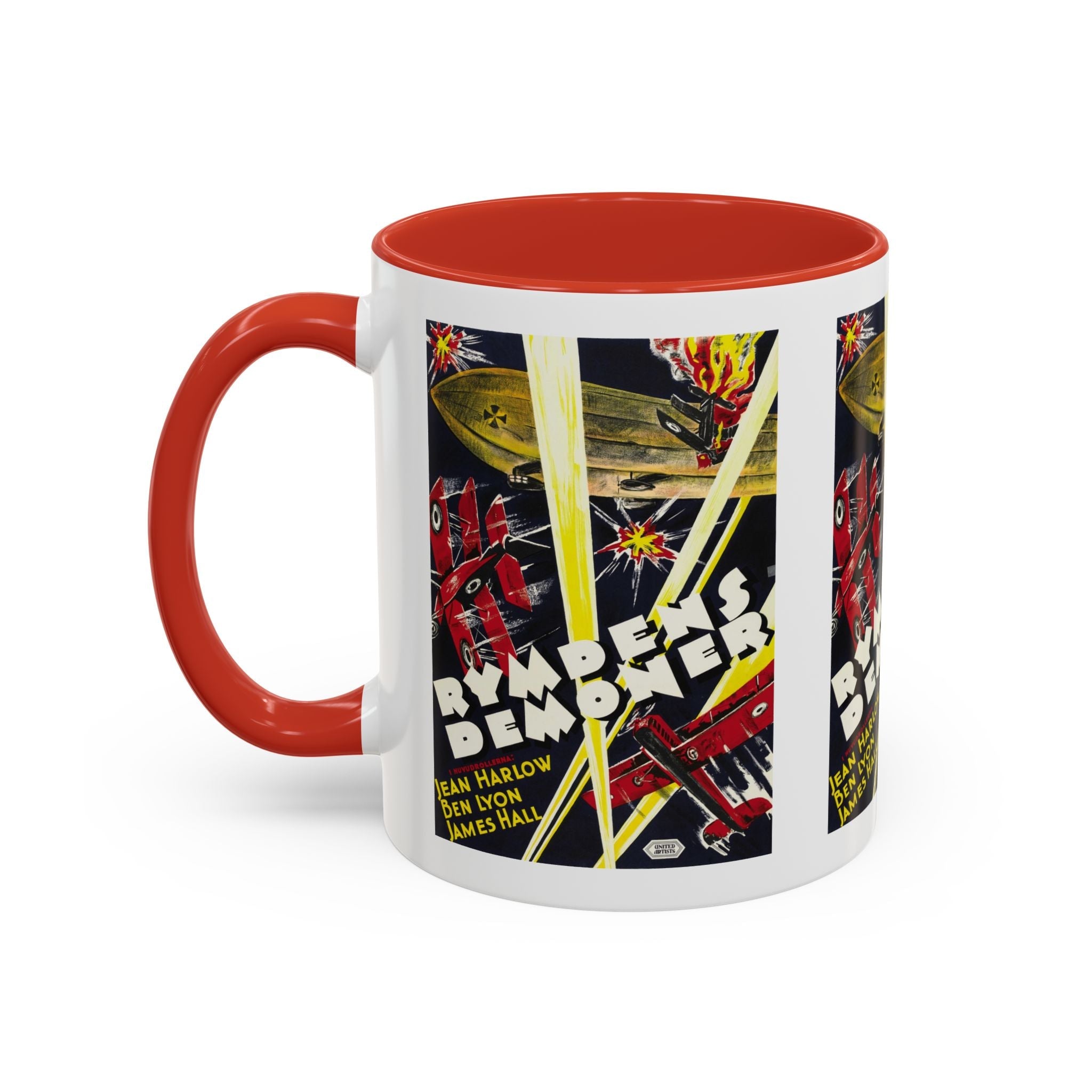 Cult Classic Movie Poster Art Accent Coffee Mug (11, 15oz) - Rymdens Demoner 1930 - POPvault