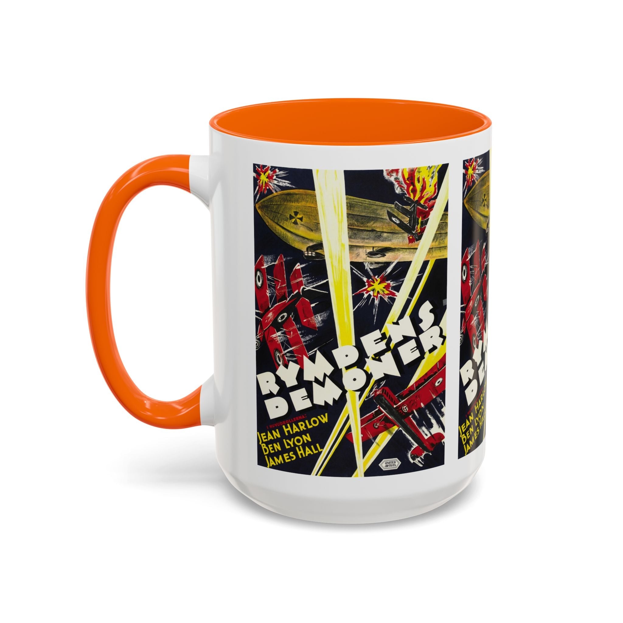 Cult Classic Movie Poster Art Accent Coffee Mug (11, 15oz) - Rymdens Demoner 1930 - POPvault