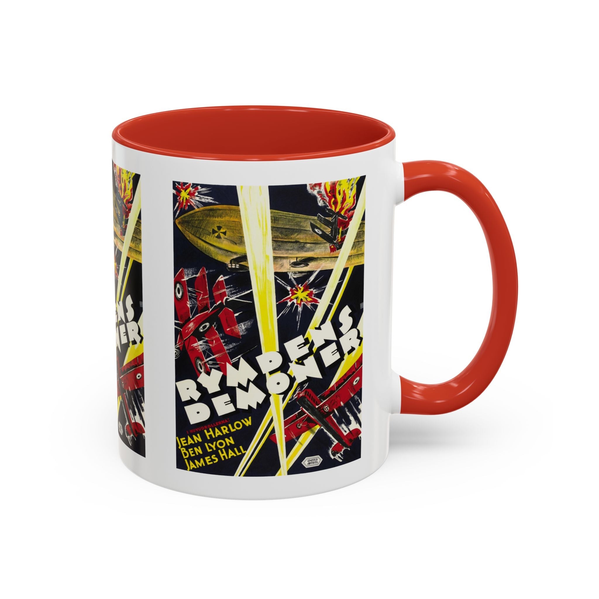 Cult Classic Movie Poster Art Accent Coffee Mug (11, 15oz) - Rymdens Demoner 1930 - POPvault