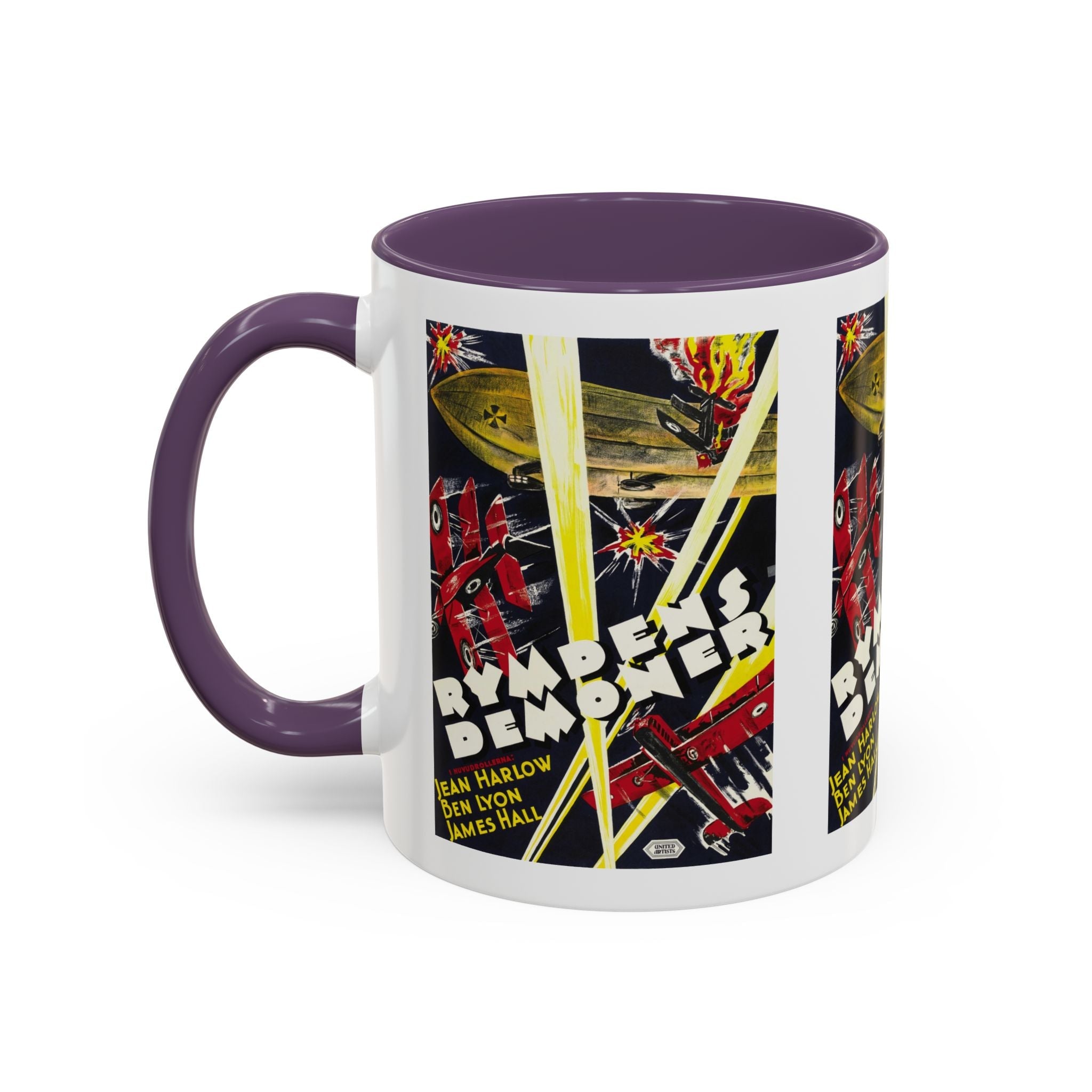 Cult Classic Movie Poster Art Accent Coffee Mug (11, 15oz) - Rymdens Demoner 1930 - POPvault