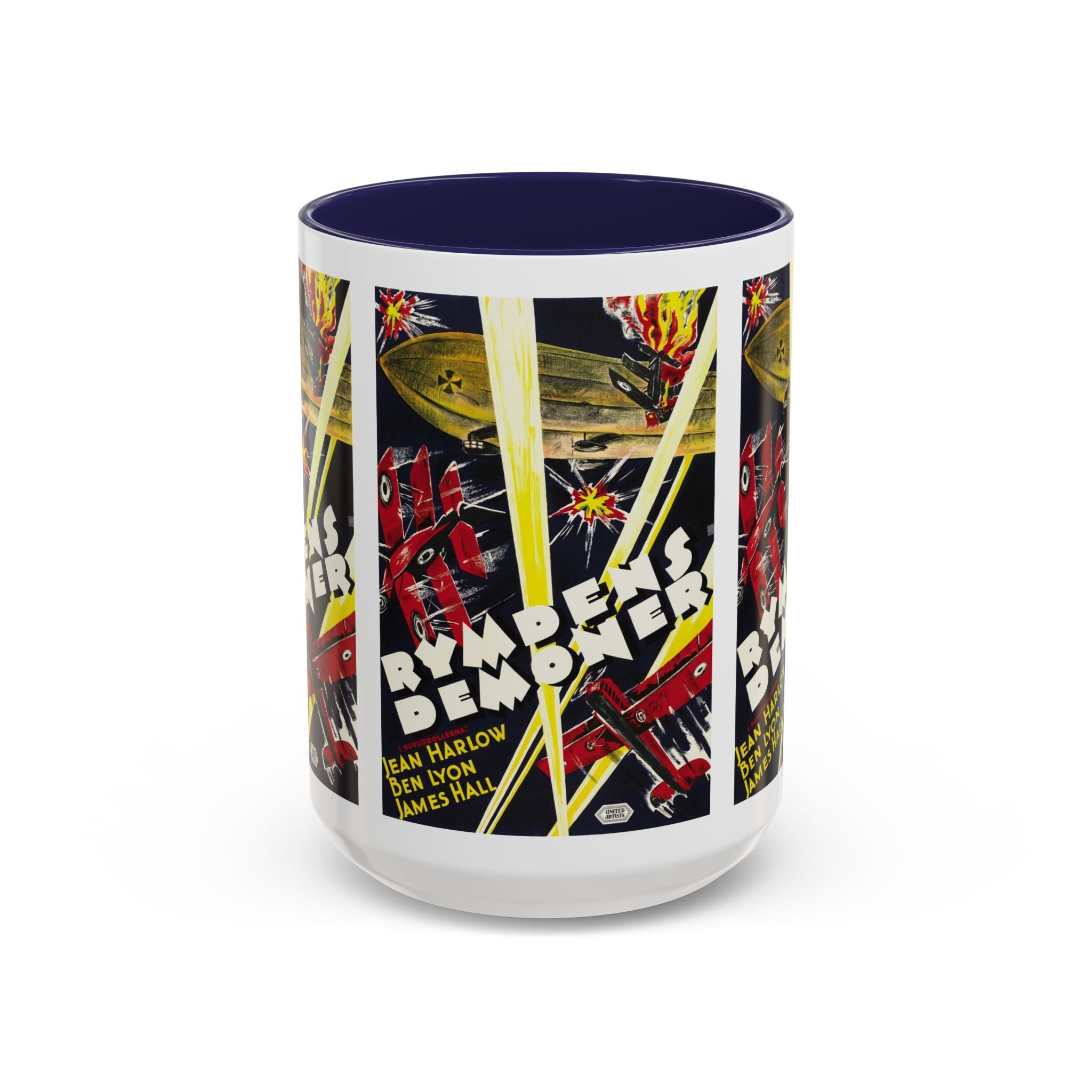 Cult Classic Movie Poster Art Accent Coffee Mug (11, 15oz) - Rymdens Demoner 1930 - POPvault