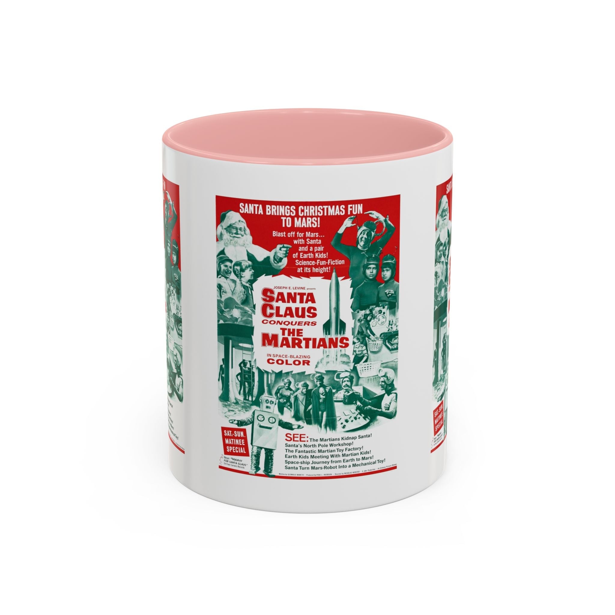 Cult Classic Movie Poster Art Accent Coffee Mug (11, 15oz) - Santa Claus Conquers The Martians 1964 - POPvault