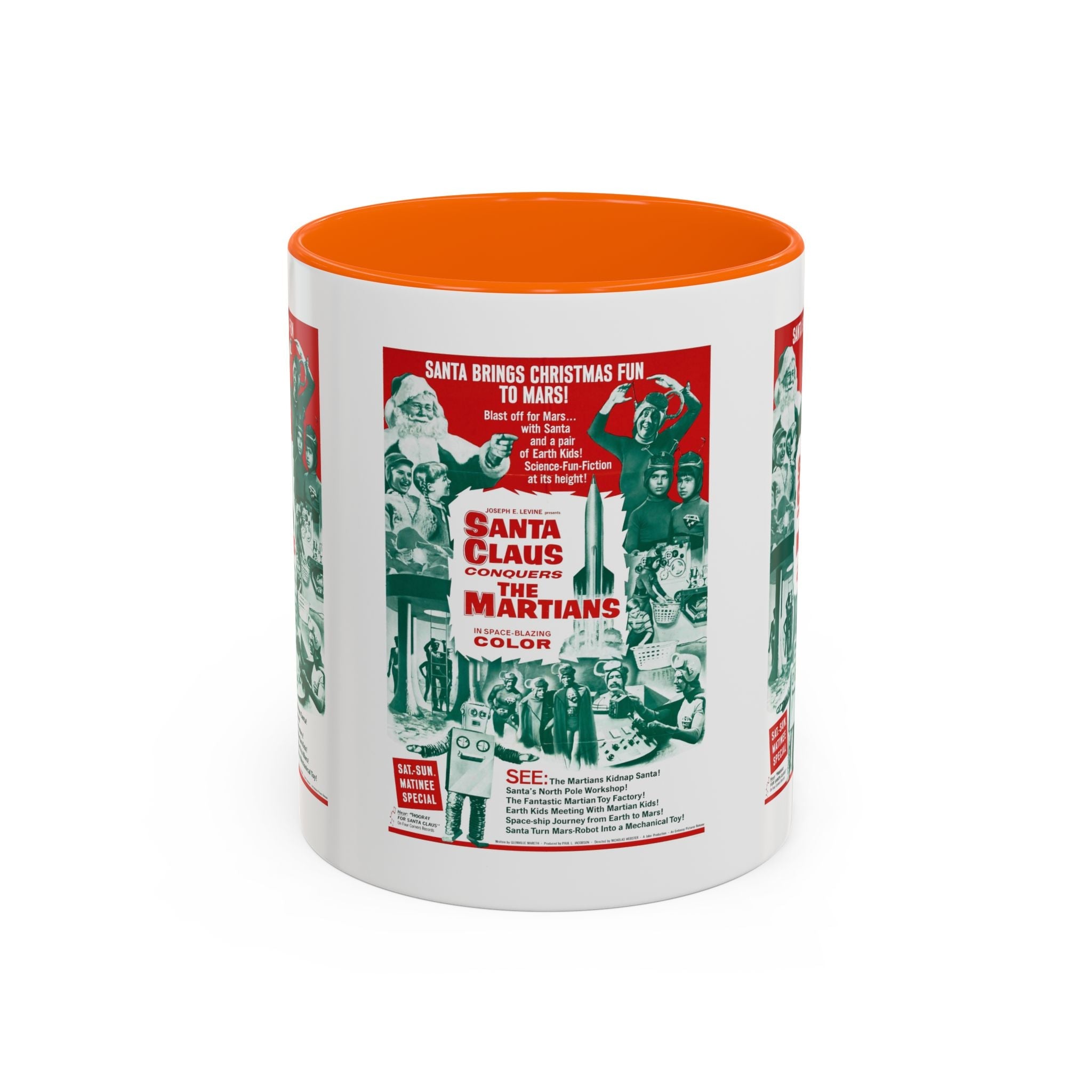 Cult Classic Movie Poster Art Accent Coffee Mug (11, 15oz) - Santa Claus Conquers The Martians 1964 - POPvault