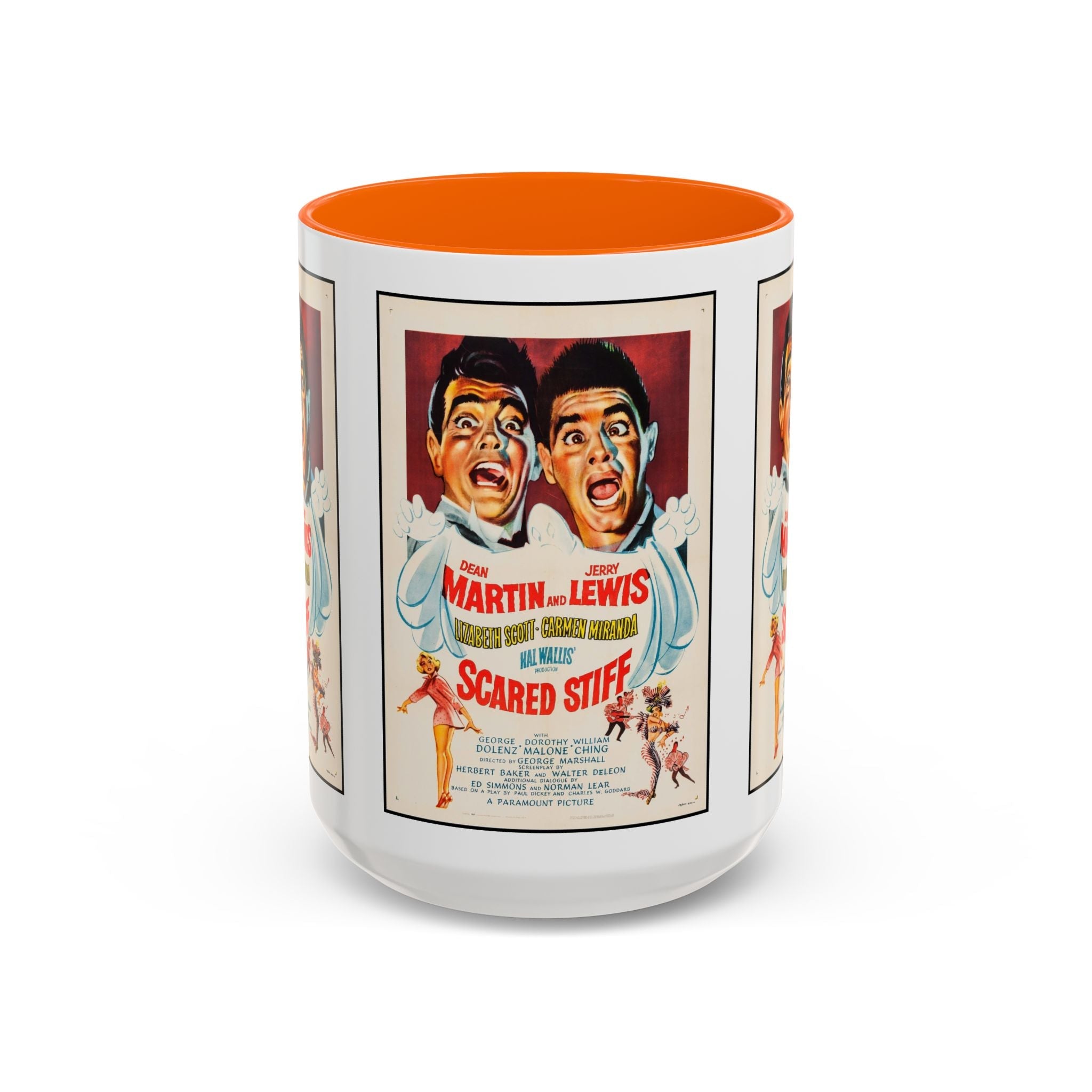 Cult Classic Movie Poster Art Accent Coffee Mug (11, 15oz) - Scared Stiff | Martin & Lewis 1953 - POPvault