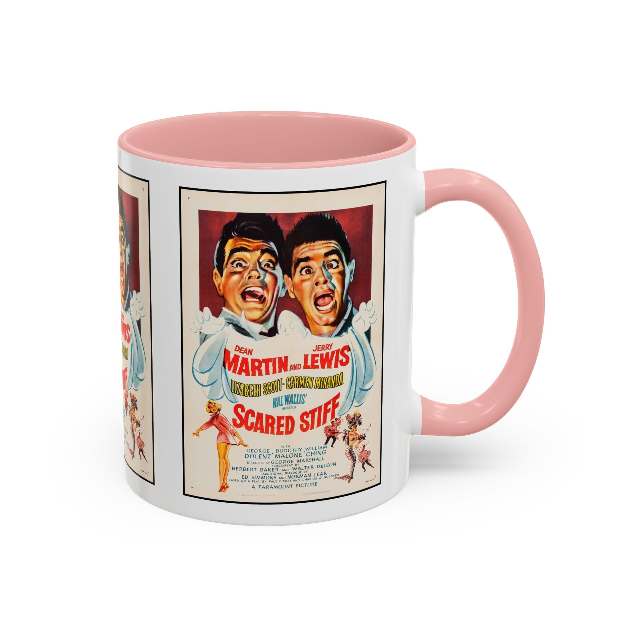 Cult Classic Movie Poster Art Accent Coffee Mug (11, 15oz) - Scared Stiff | Martin & Lewis 1953 - POPvault