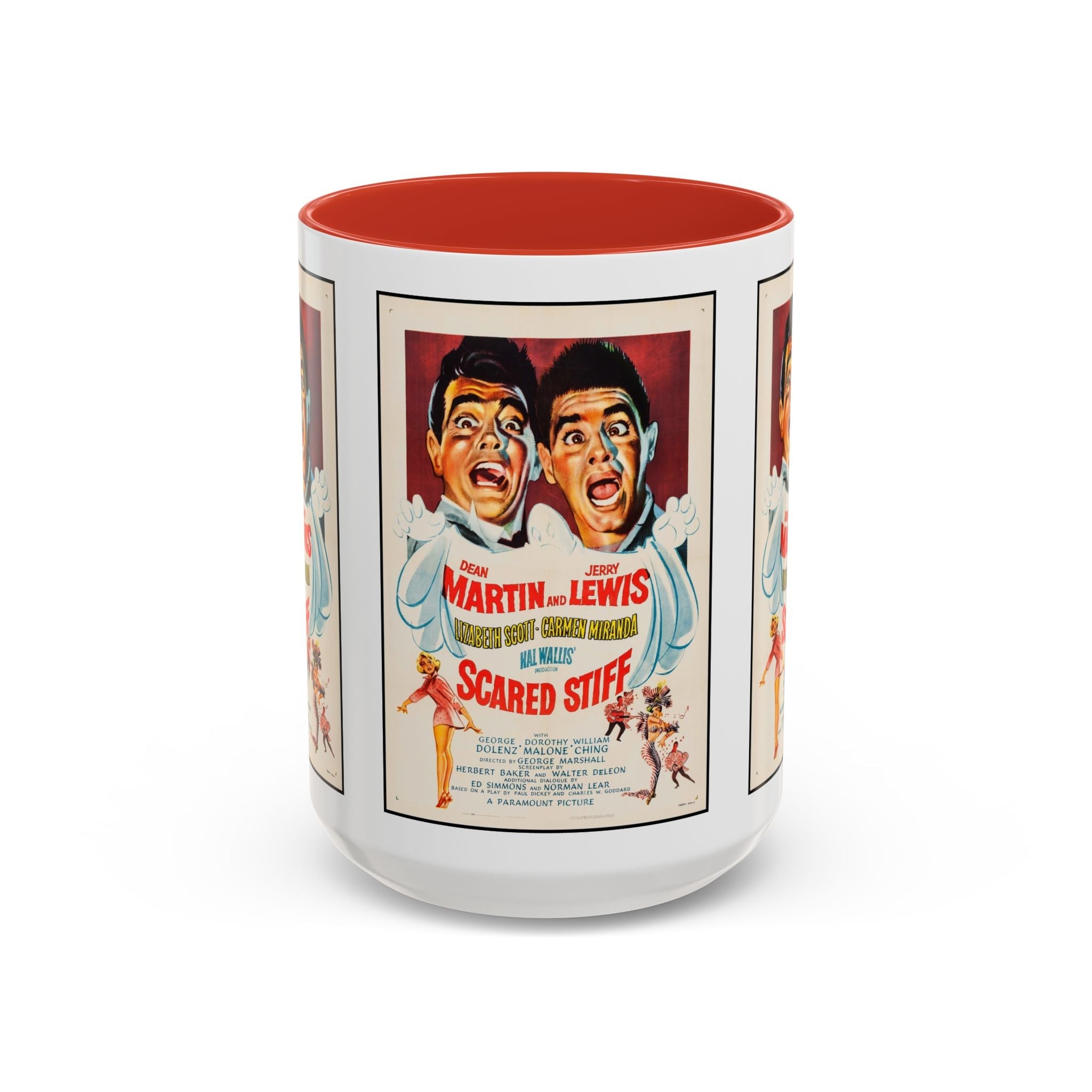 Cult Classic Movie Poster Art Accent Coffee Mug (11, 15oz) - Scared Stiff | Martin & Lewis 1953 - POPvault