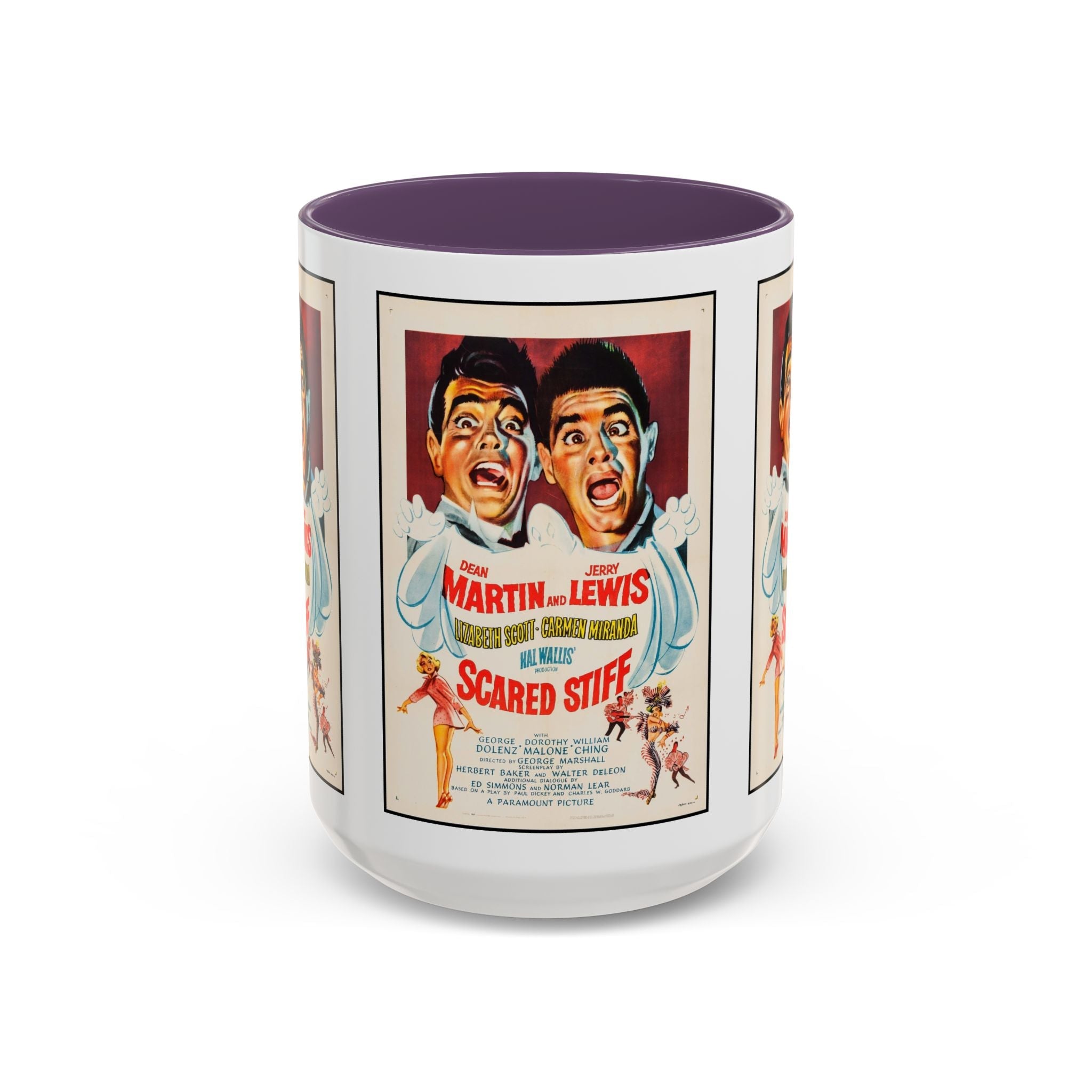 Cult Classic Movie Poster Art Accent Coffee Mug (11, 15oz) - Scared Stiff | Martin & Lewis 1953 - POPvault