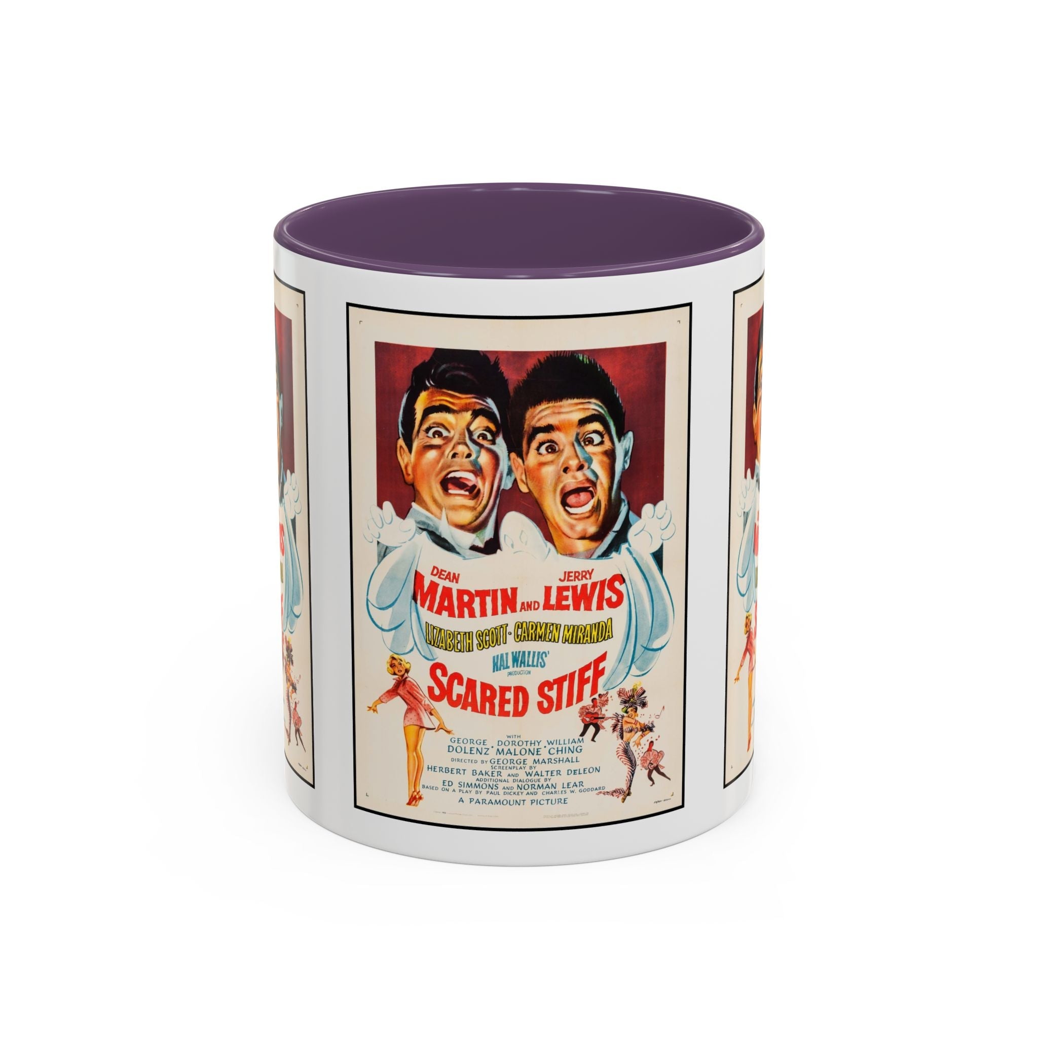 Cult Classic Movie Poster Art Accent Coffee Mug (11, 15oz) - Scared Stiff | Martin & Lewis 1953 - POPvault