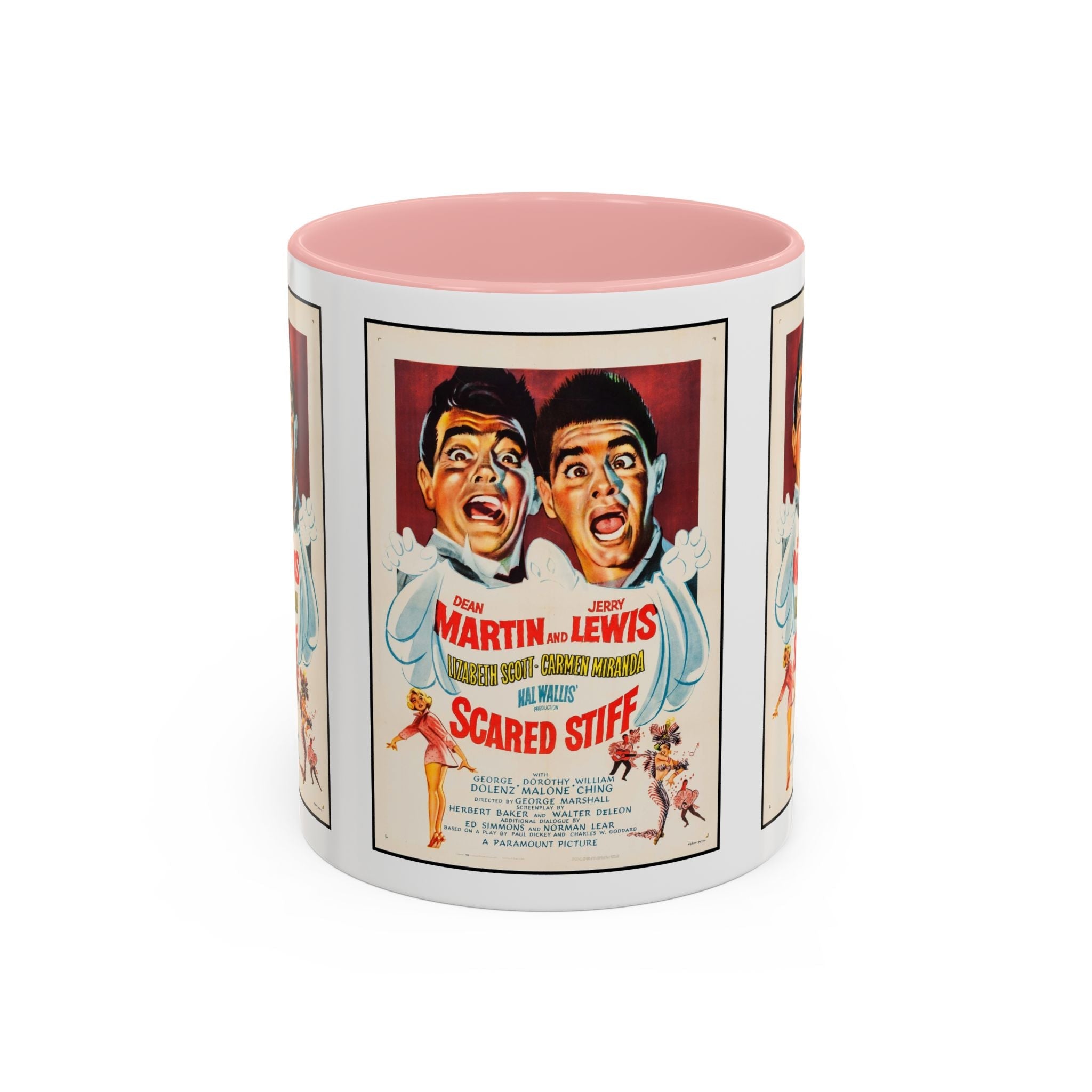 Cult Classic Movie Poster Art Accent Coffee Mug (11, 15oz) - Scared Stiff | Martin & Lewis 1953 - POPvault