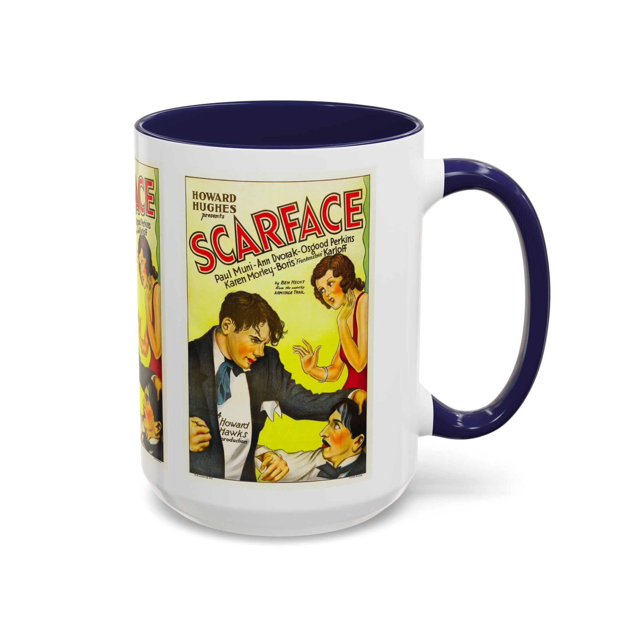 Cult Classic Movie Poster Art Accent Coffee Mug (11, 15oz) - Scarface 1932 - POPvault
