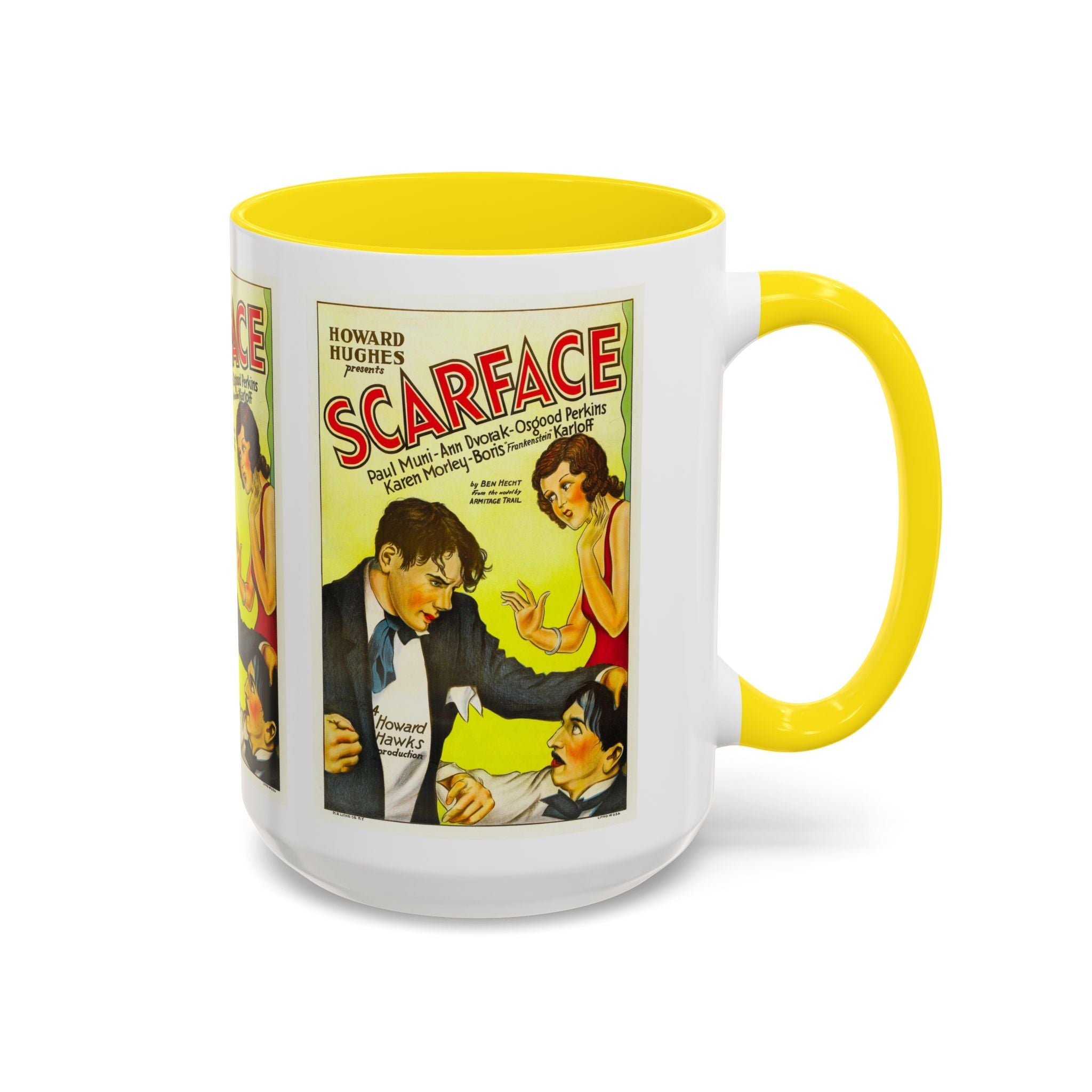 Cult Classic Movie Poster Art Accent Coffee Mug (11, 15oz) - Scarface 1932 - POPvault