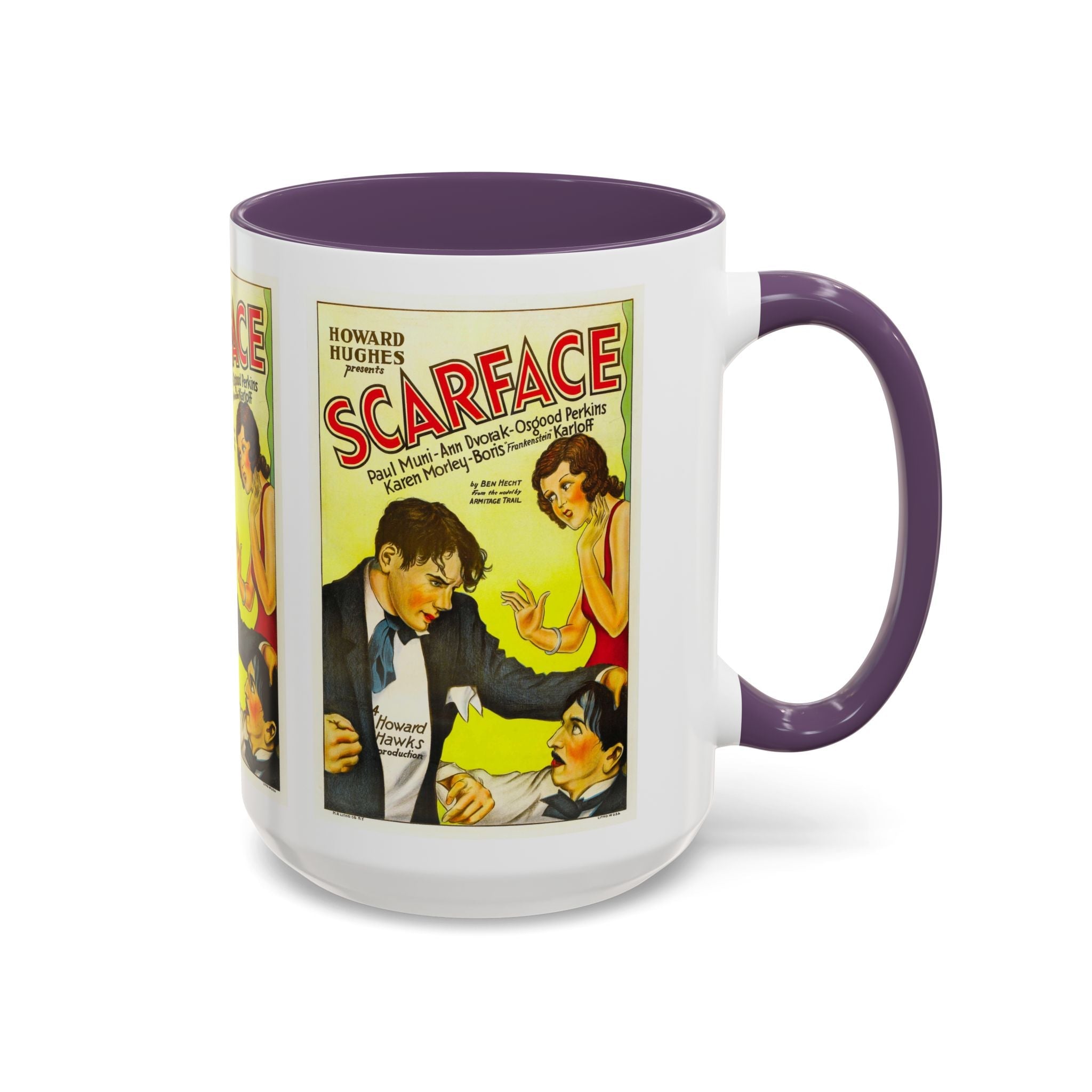 Cult Classic Movie Poster Art Accent Coffee Mug (11, 15oz) - Scarface 1932 - POPvault