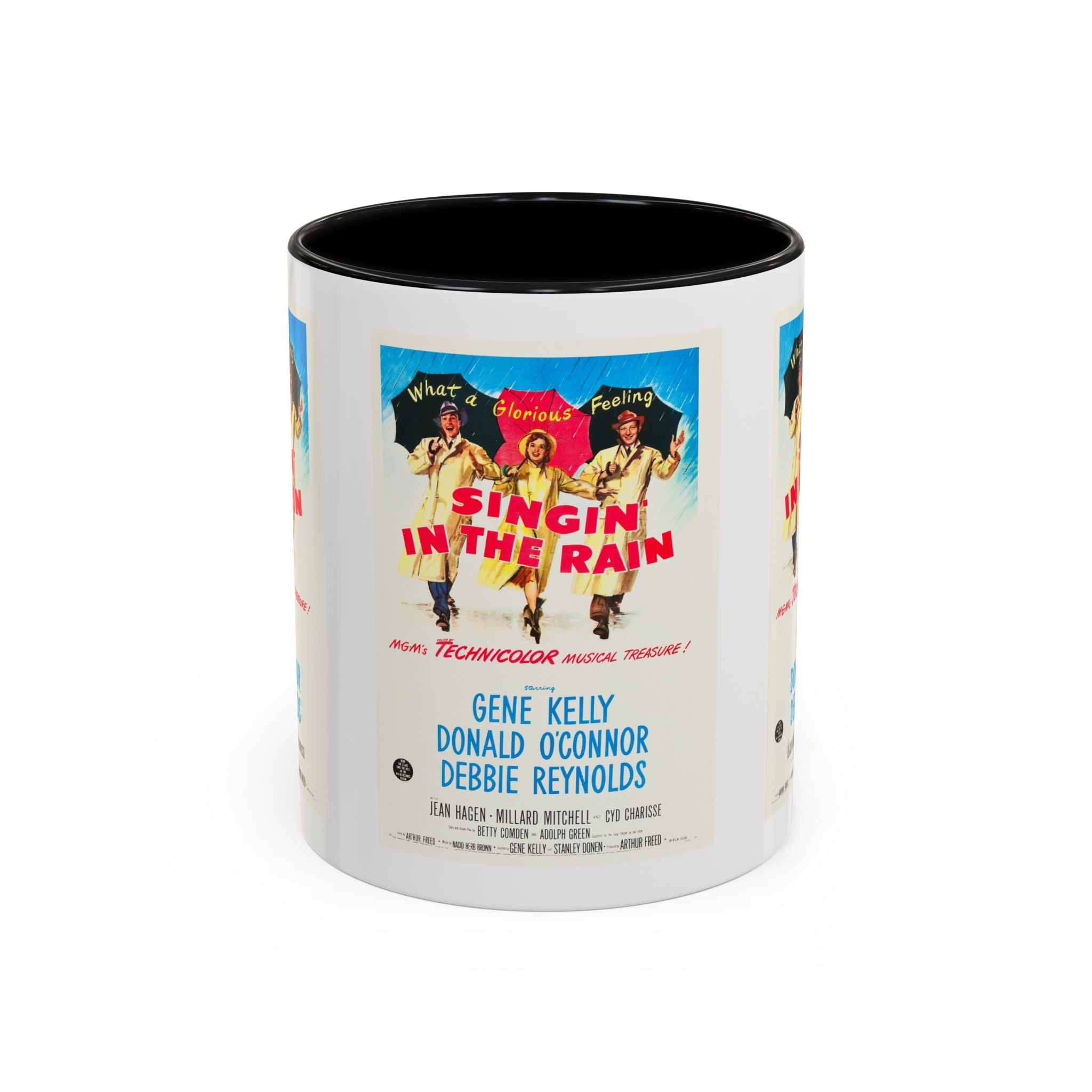Cult Classic Movie Poster Art Accent Coffee Mug (11, 15oz) - Singin In The Rain 1952 - POPvault