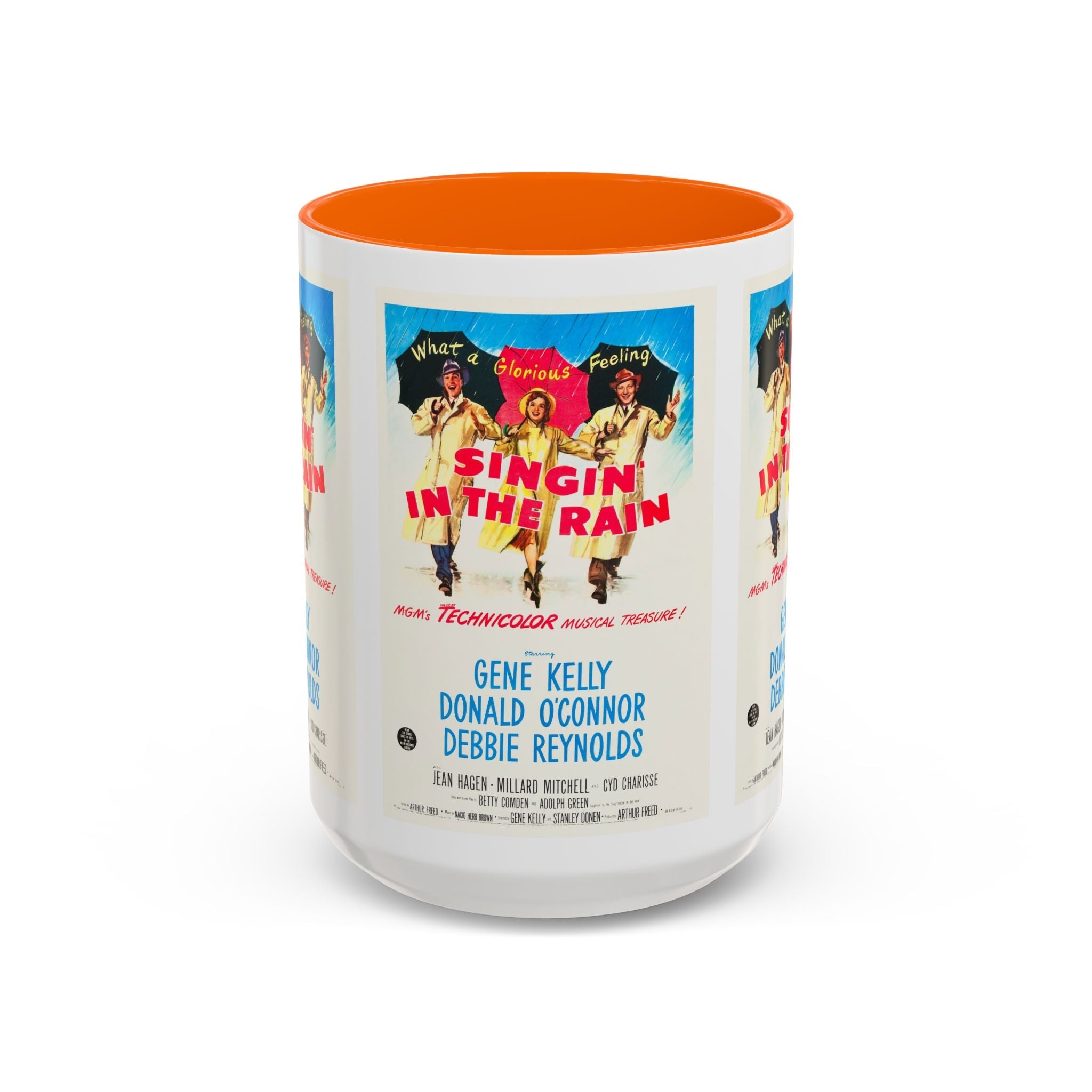 Cult Classic Movie Poster Art Accent Coffee Mug (11, 15oz) - Singin In The Rain 1952 - POPvault
