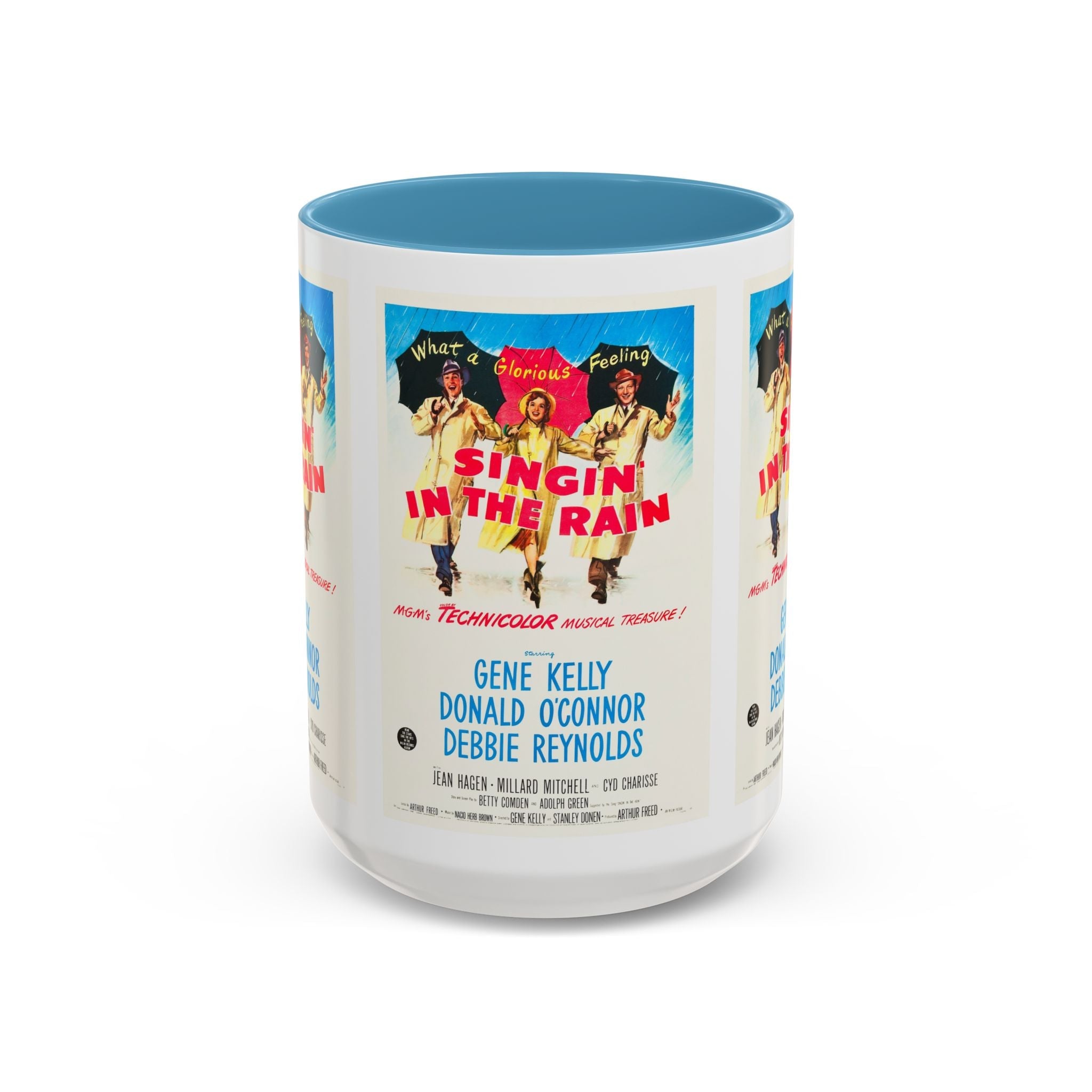 Cult Classic Movie Poster Art Accent Coffee Mug (11, 15oz) - Singin In The Rain 1952 - POPvault