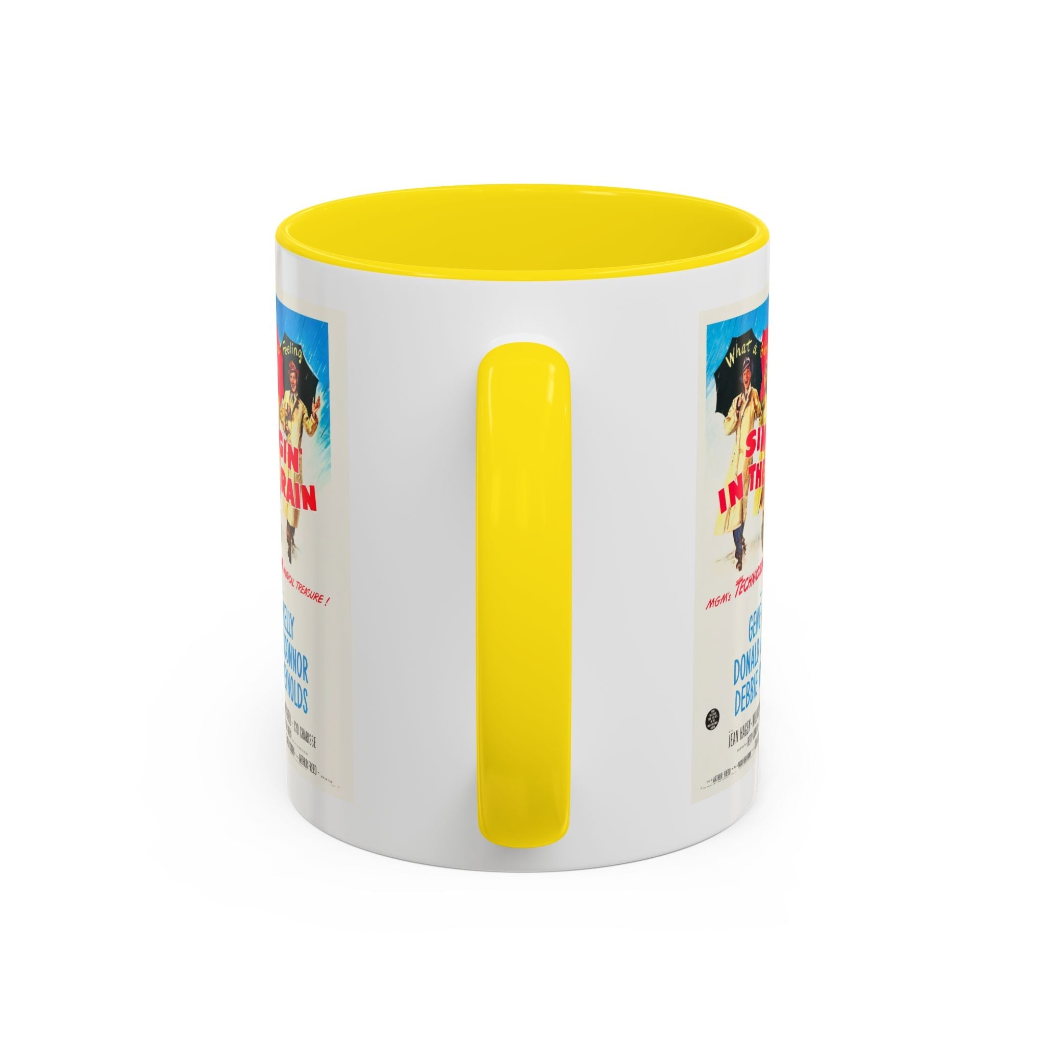 Cult Classic Movie Poster Art Accent Coffee Mug (11, 15oz) - Singin In The Rain 1952 - POPvault