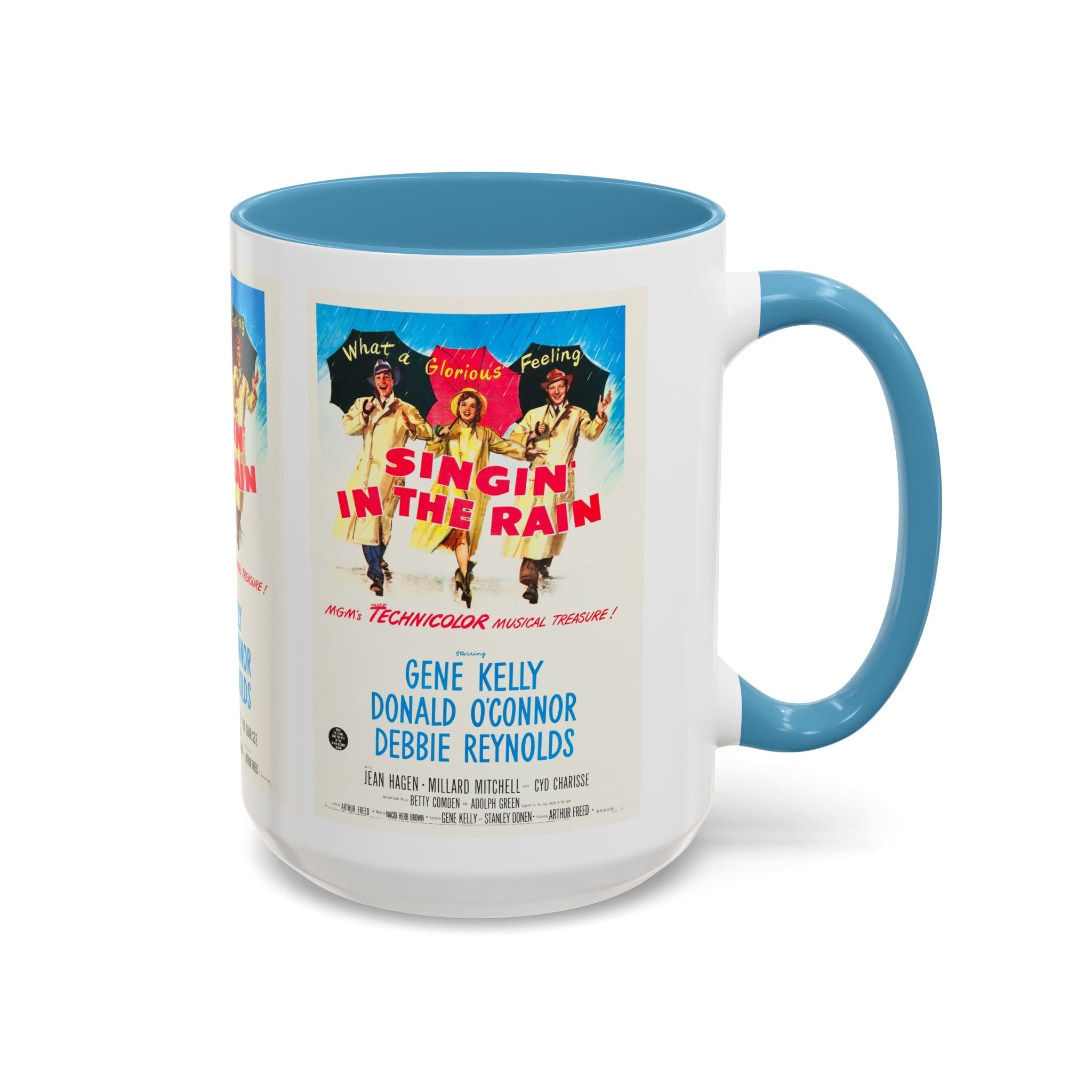 Cult Classic Movie Poster Art Accent Coffee Mug (11, 15oz) - Singin In The Rain 1952 - POPvault