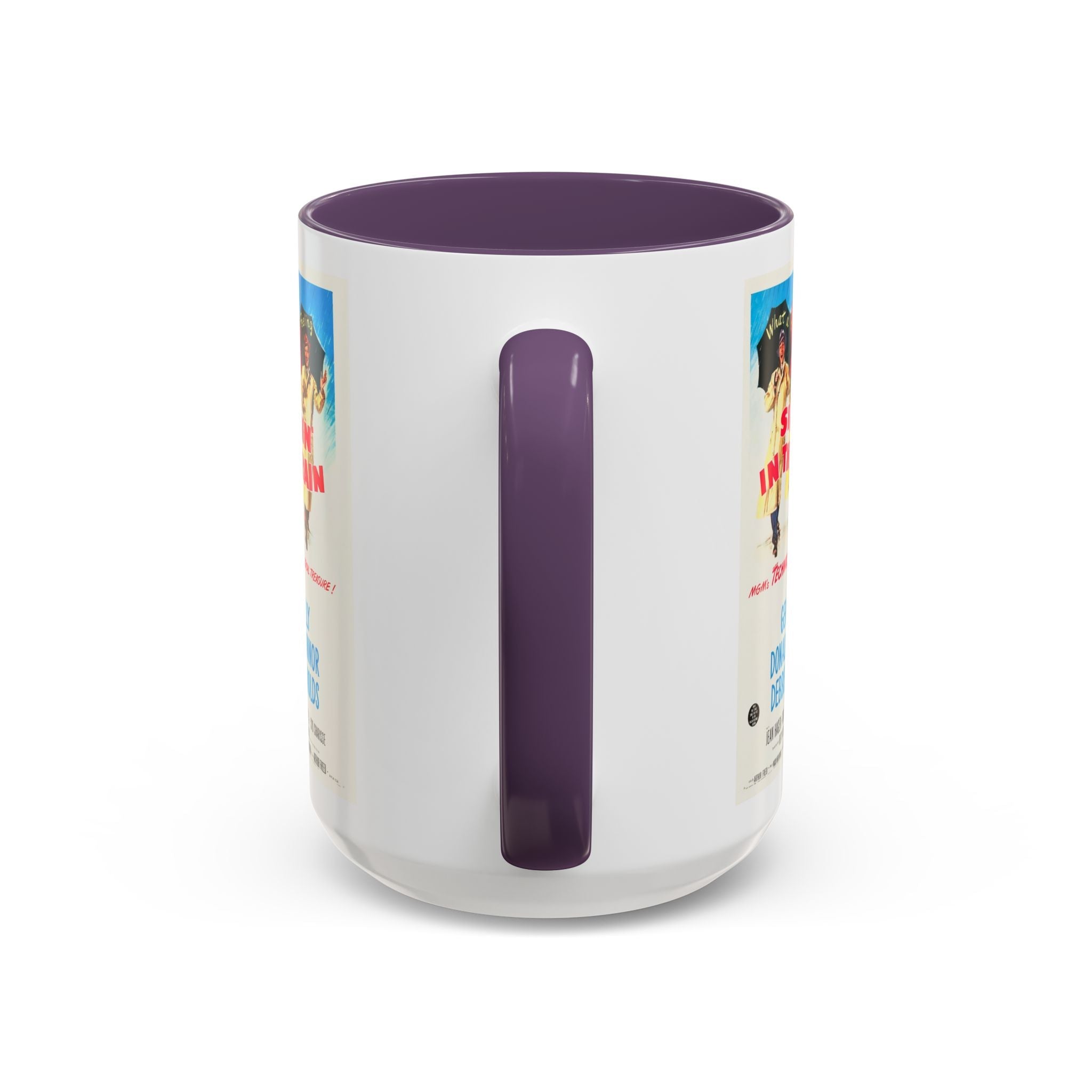 Cult Classic Movie Poster Art Accent Coffee Mug (11, 15oz) - Singin In The Rain 1952 - POPvault