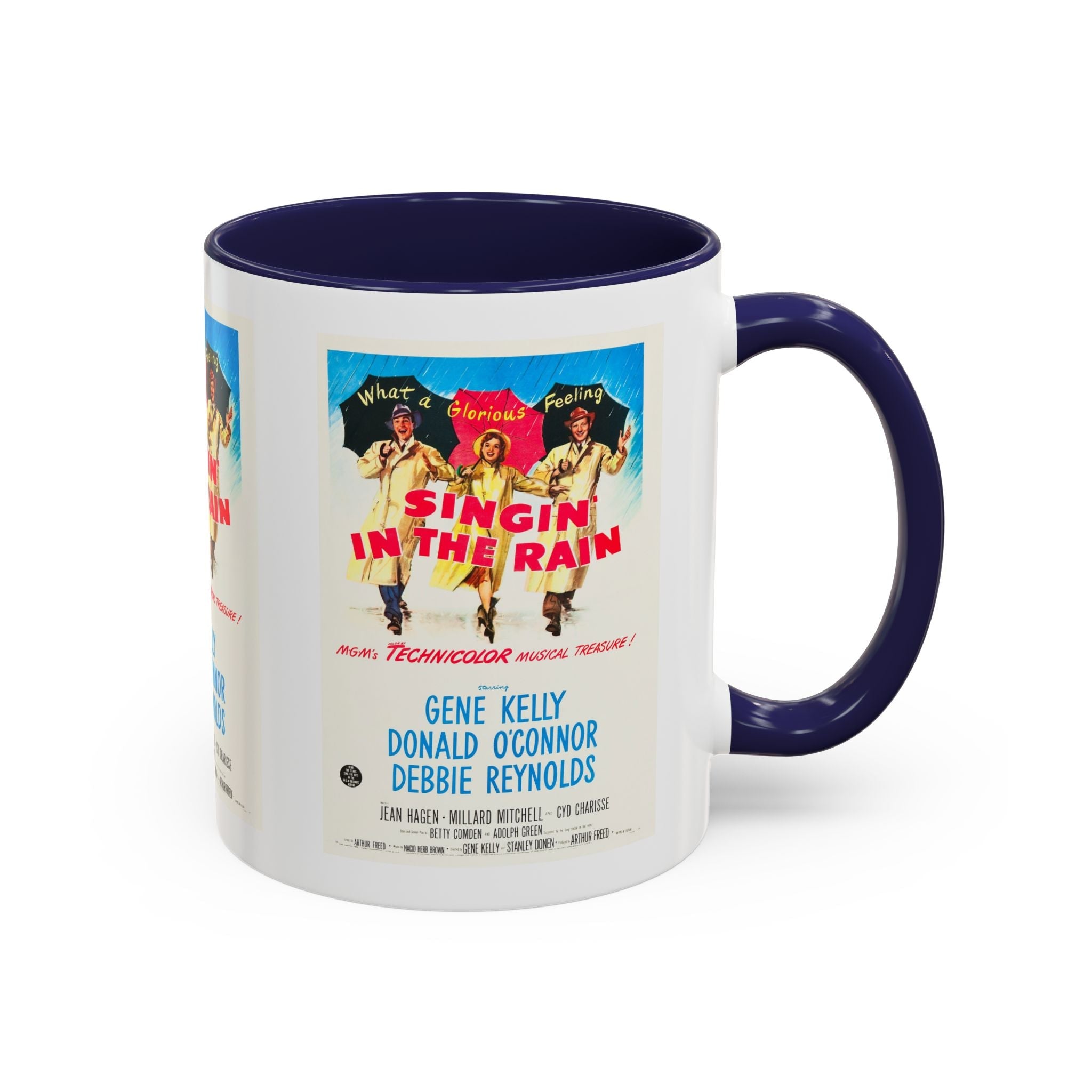 Cult Classic Movie Poster Art Accent Coffee Mug (11, 15oz) - Singin In The Rain 1952 - POPvault