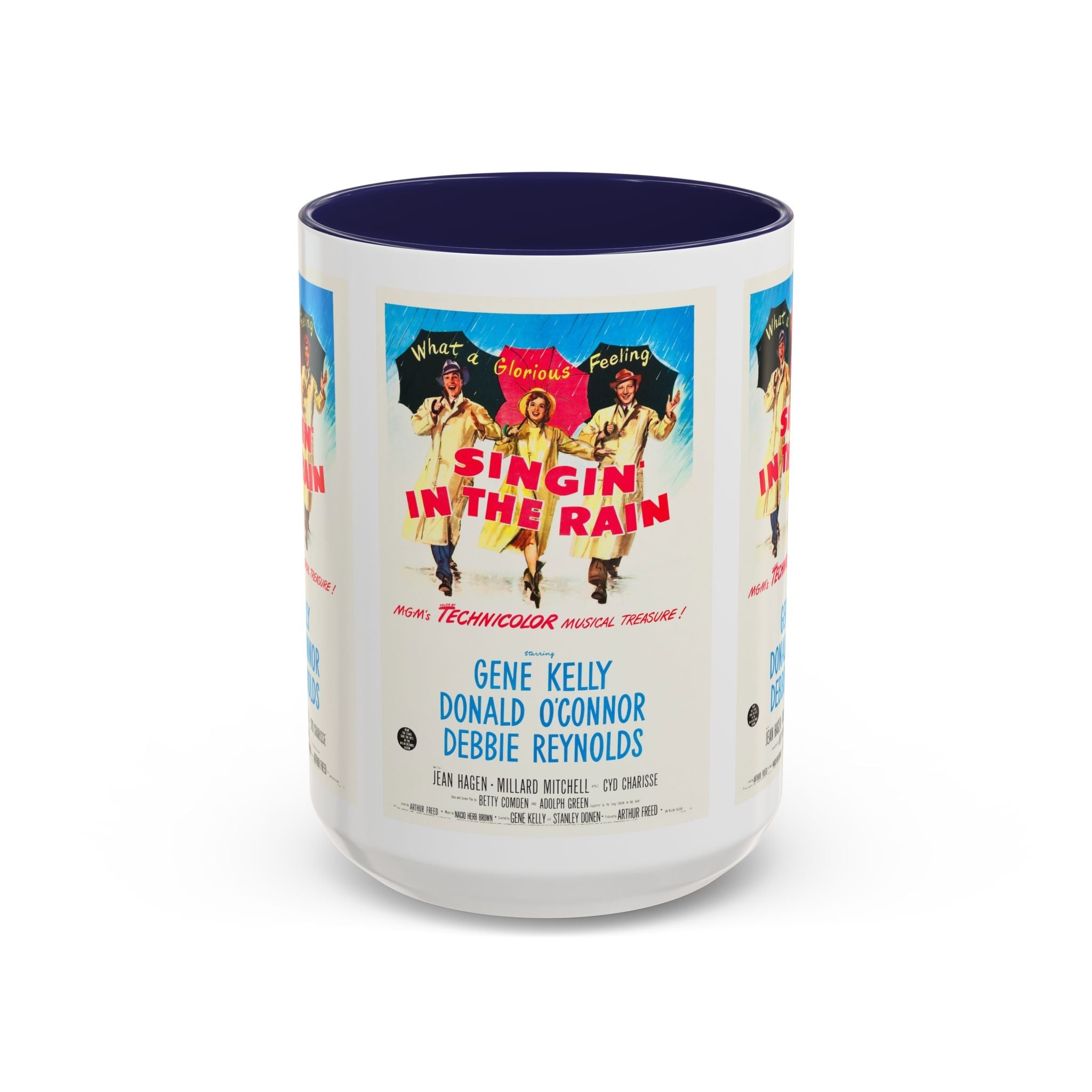 Cult Classic Movie Poster Art Accent Coffee Mug (11, 15oz) - Singin In The Rain 1952 - POPvault