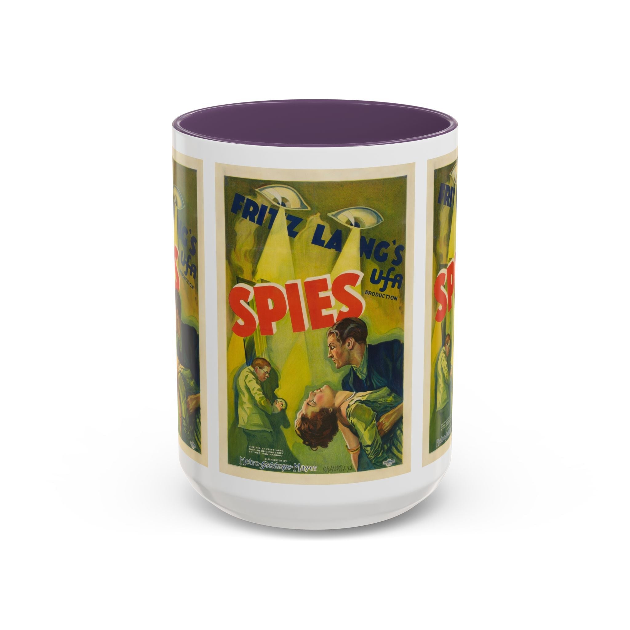 Cult Classic Movie Poster Art Accent Coffee Mug (11, 15oz) - Spies 1928 - POPvault