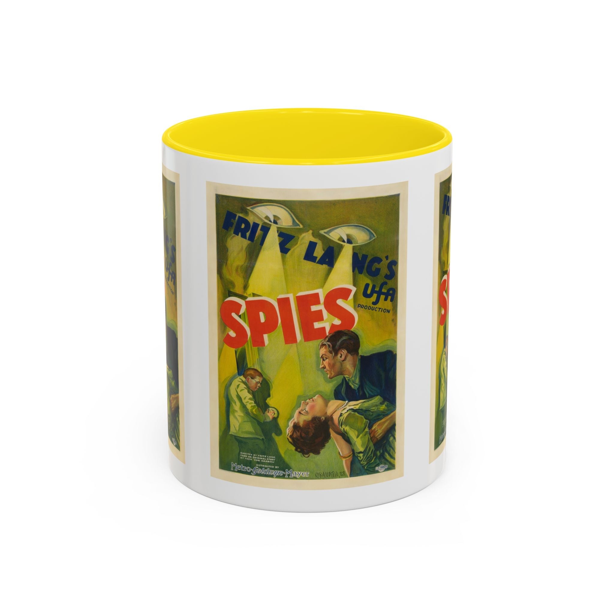 Cult Classic Movie Poster Art Accent Coffee Mug (11, 15oz) - Spies 1928 - POPvault
