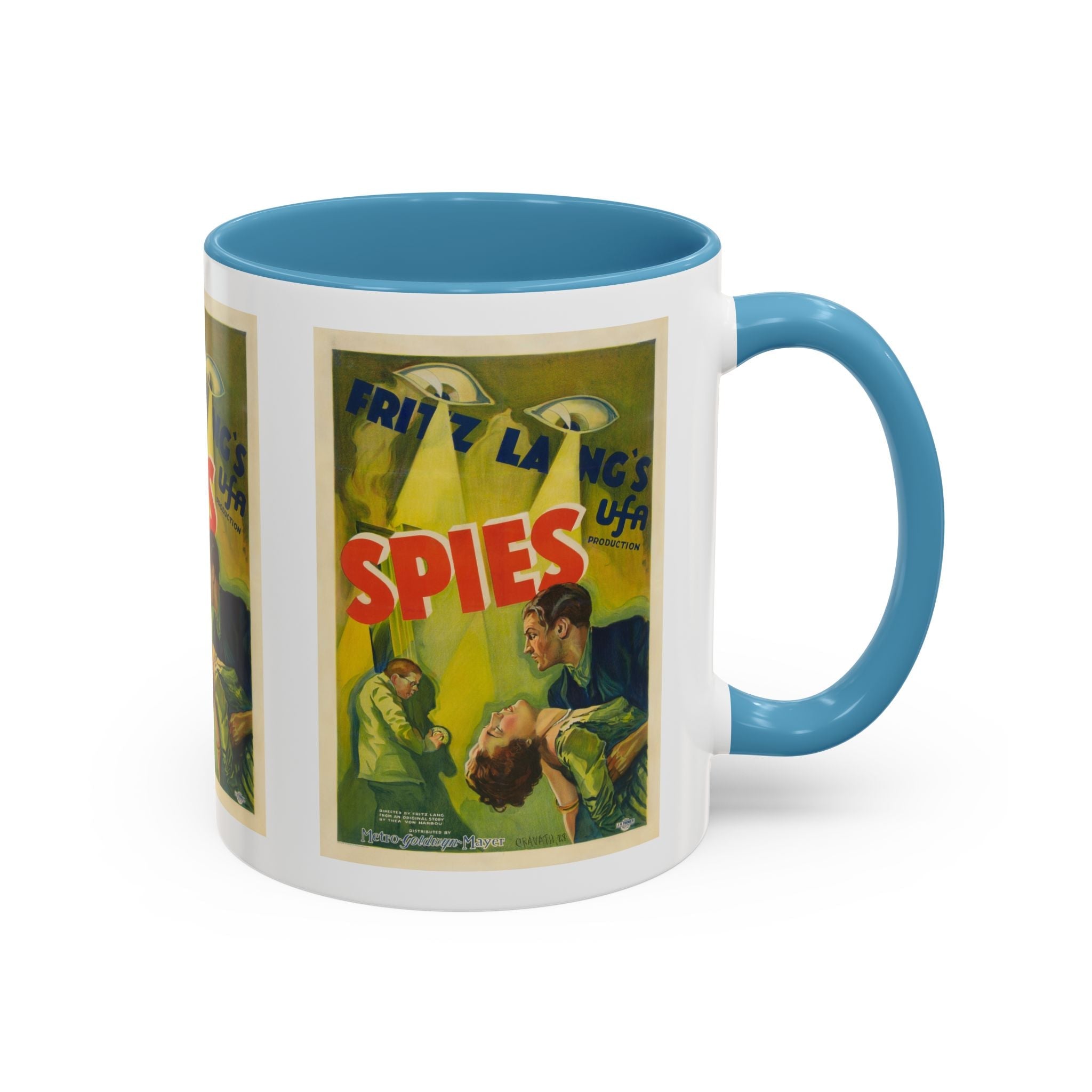 Cult Classic Movie Poster Art Accent Coffee Mug (11, 15oz) - Spies 1928 - POPvault