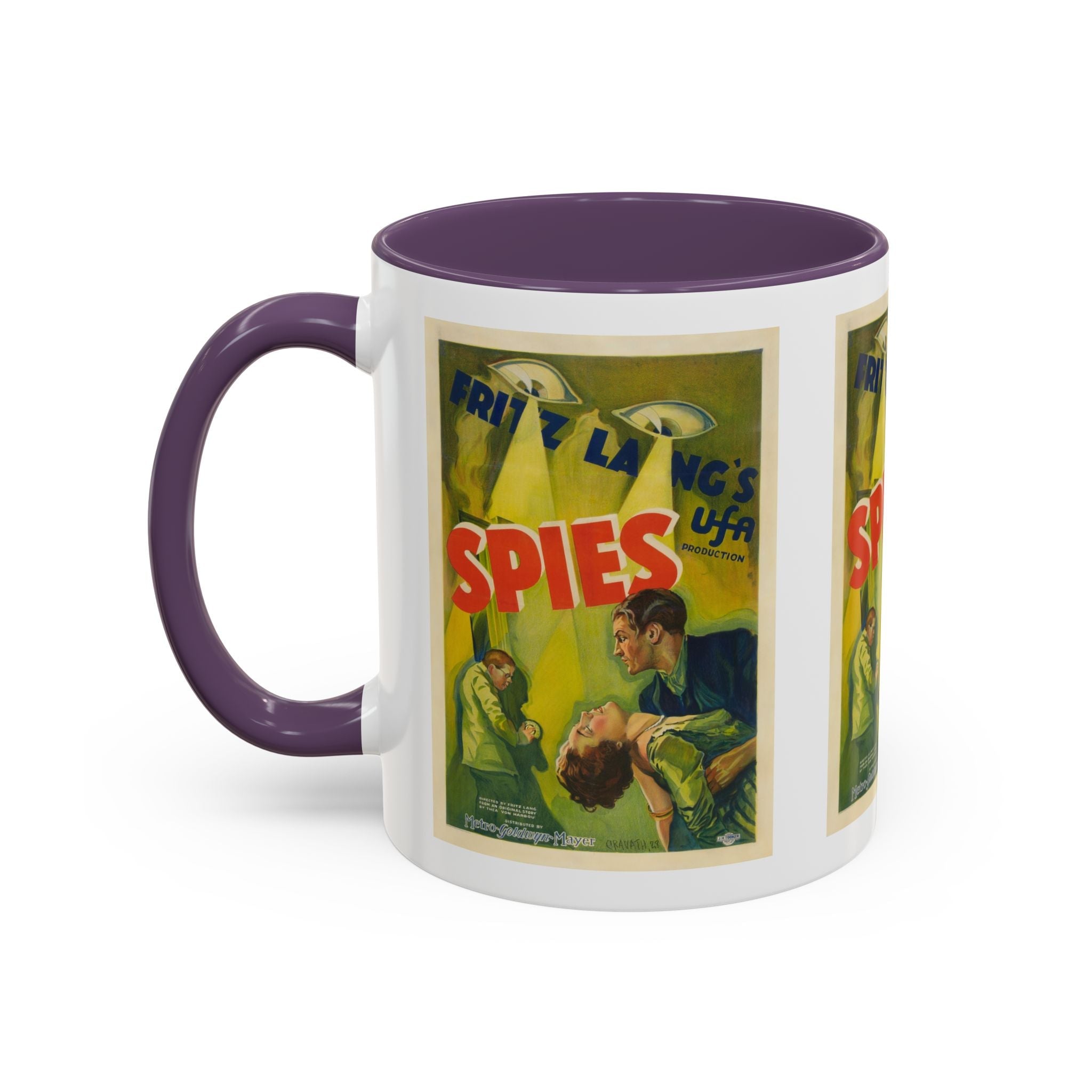 Cult Classic Movie Poster Art Accent Coffee Mug (11, 15oz) - Spies 1928 - POPvault