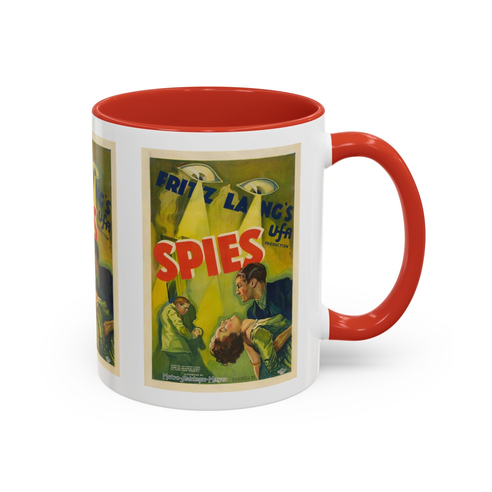 Cult Classic Movie Poster Art Accent Coffee Mug (11, 15oz) - Spies 1928 - POPvault