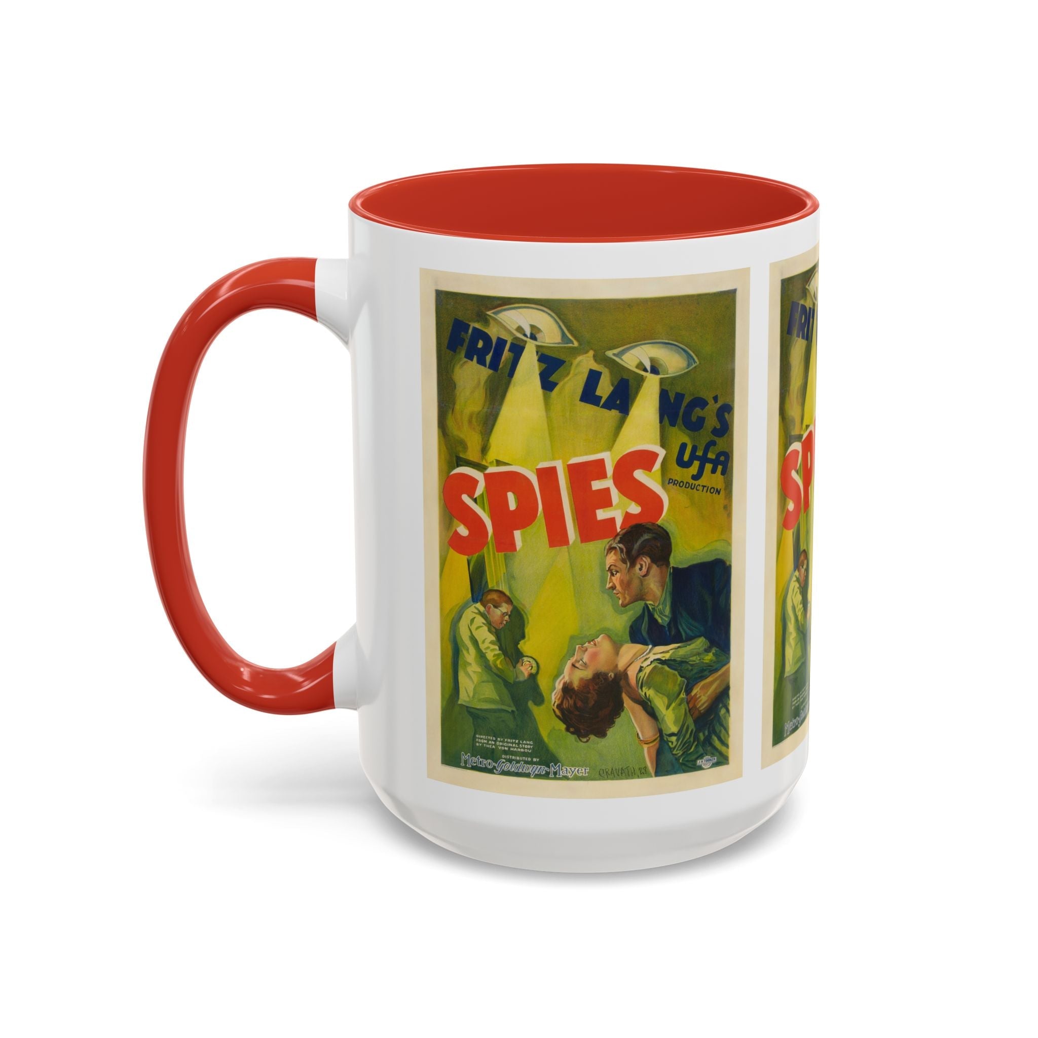 Cult Classic Movie Poster Art Accent Coffee Mug (11, 15oz) - Spies 1928 - POPvault