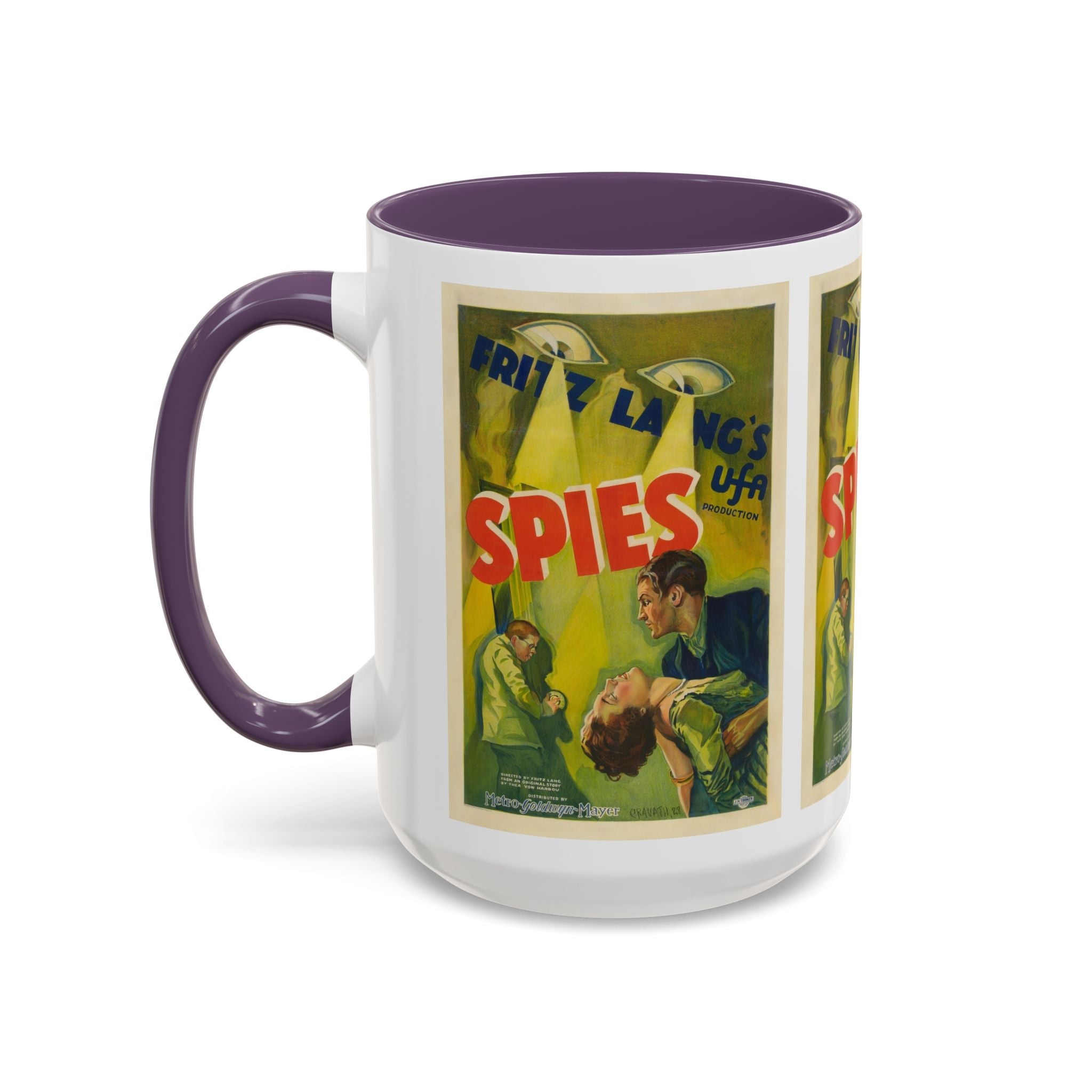 Cult Classic Movie Poster Art Accent Coffee Mug (11, 15oz) - Spies 1928 - POPvault