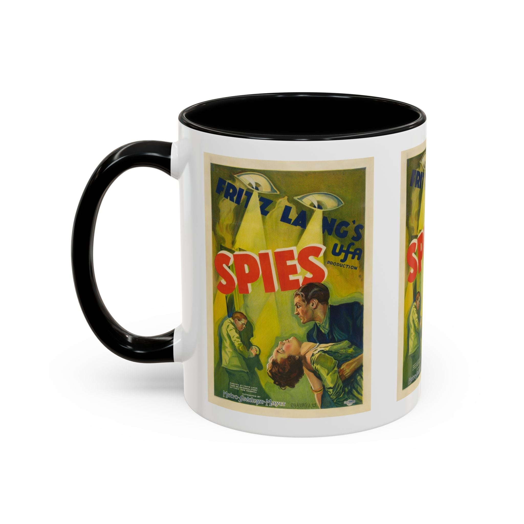 Cult Classic Movie Poster Art Accent Coffee Mug (11, 15oz) - Spies 1928 - POPvault