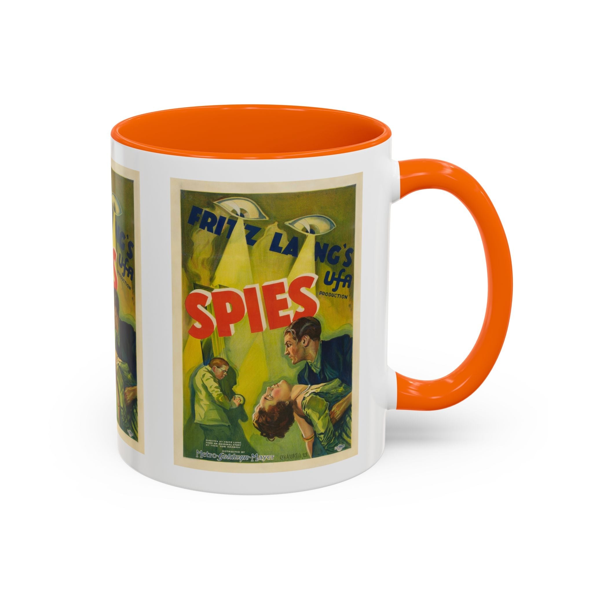 Cult Classic Movie Poster Art Accent Coffee Mug (11, 15oz) - Spies 1928 - POPvault