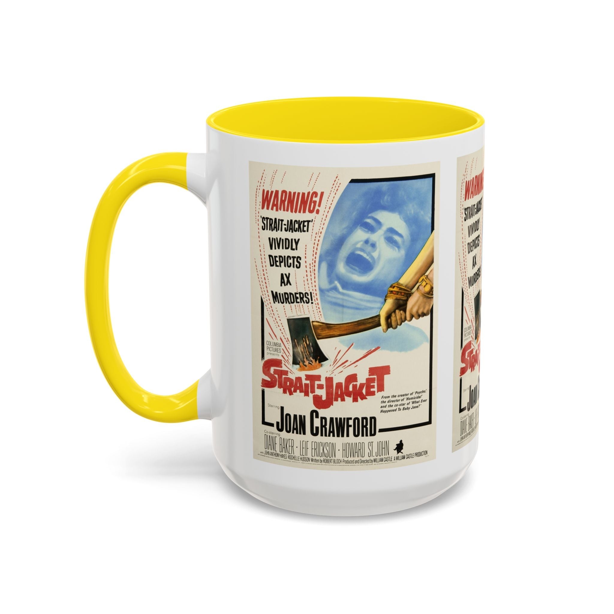 Cult Classic Movie Poster Art Accent Coffee Mug (11, 15oz) - Strait - Jacket 1964 - POPvault