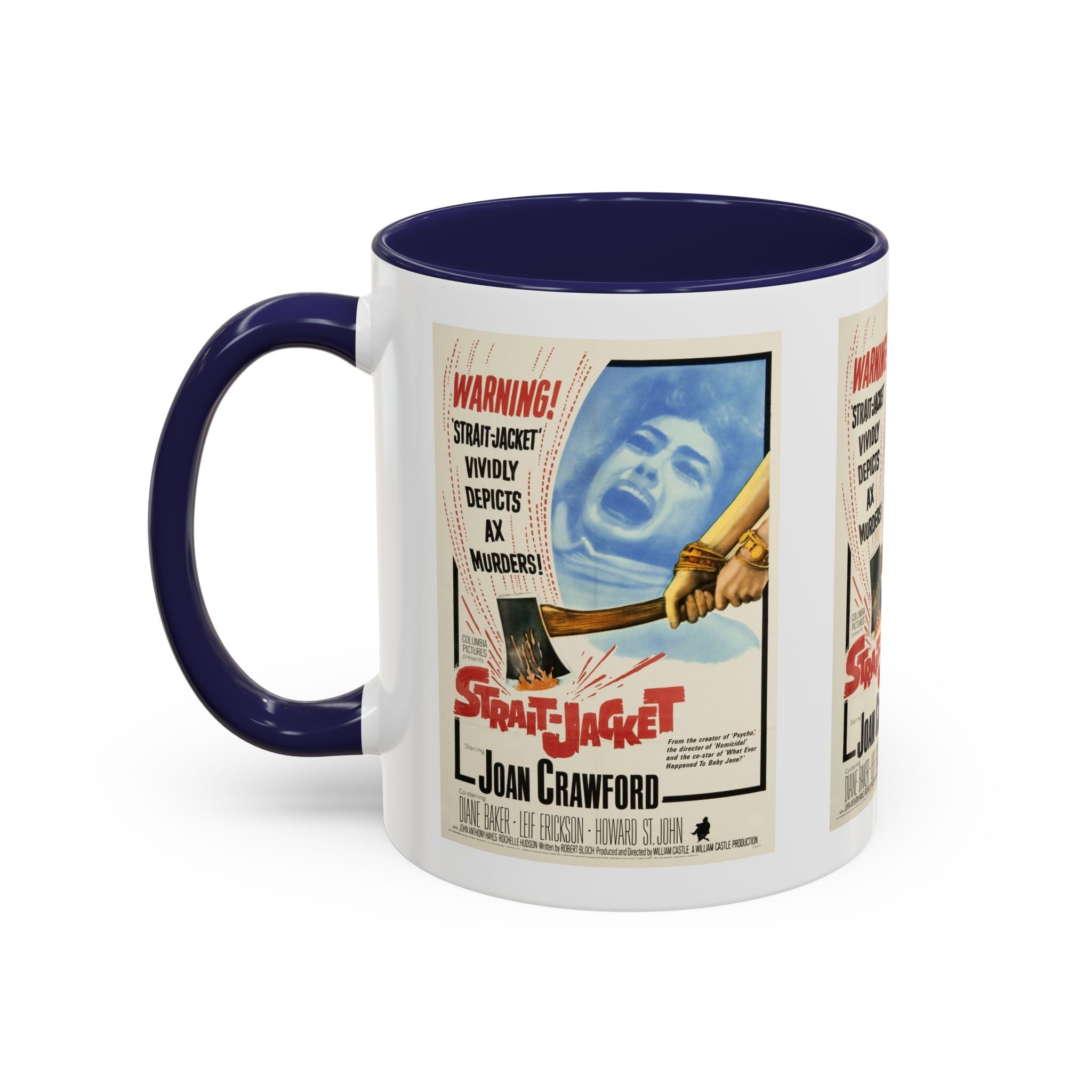 Cult Classic Movie Poster Art Accent Coffee Mug (11, 15oz) - Strait - Jacket 1964 - POPvault