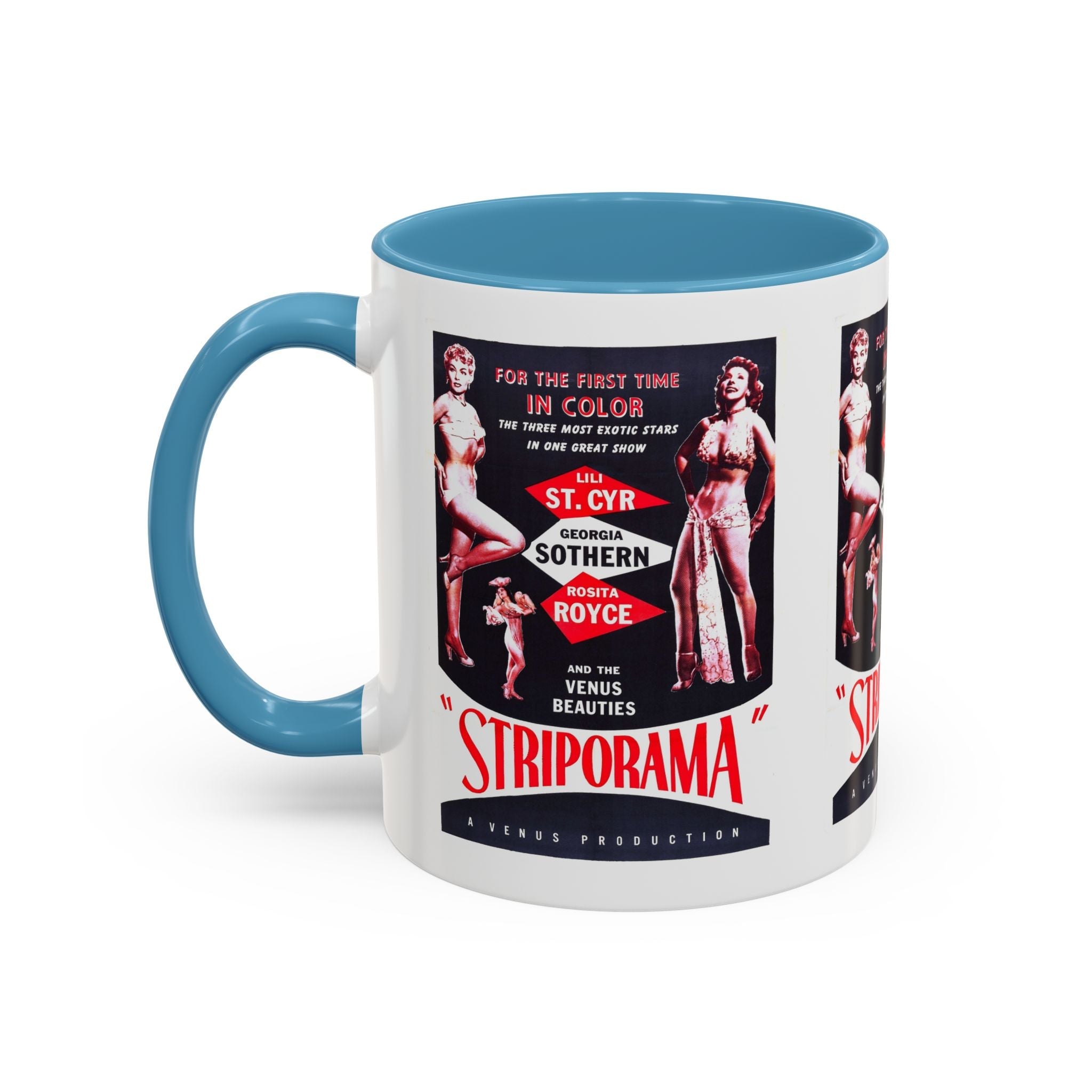 Cult Classic Movie Poster Art Accent Coffee Mug (11, 15oz) - Striporama 1953 - POPvault
