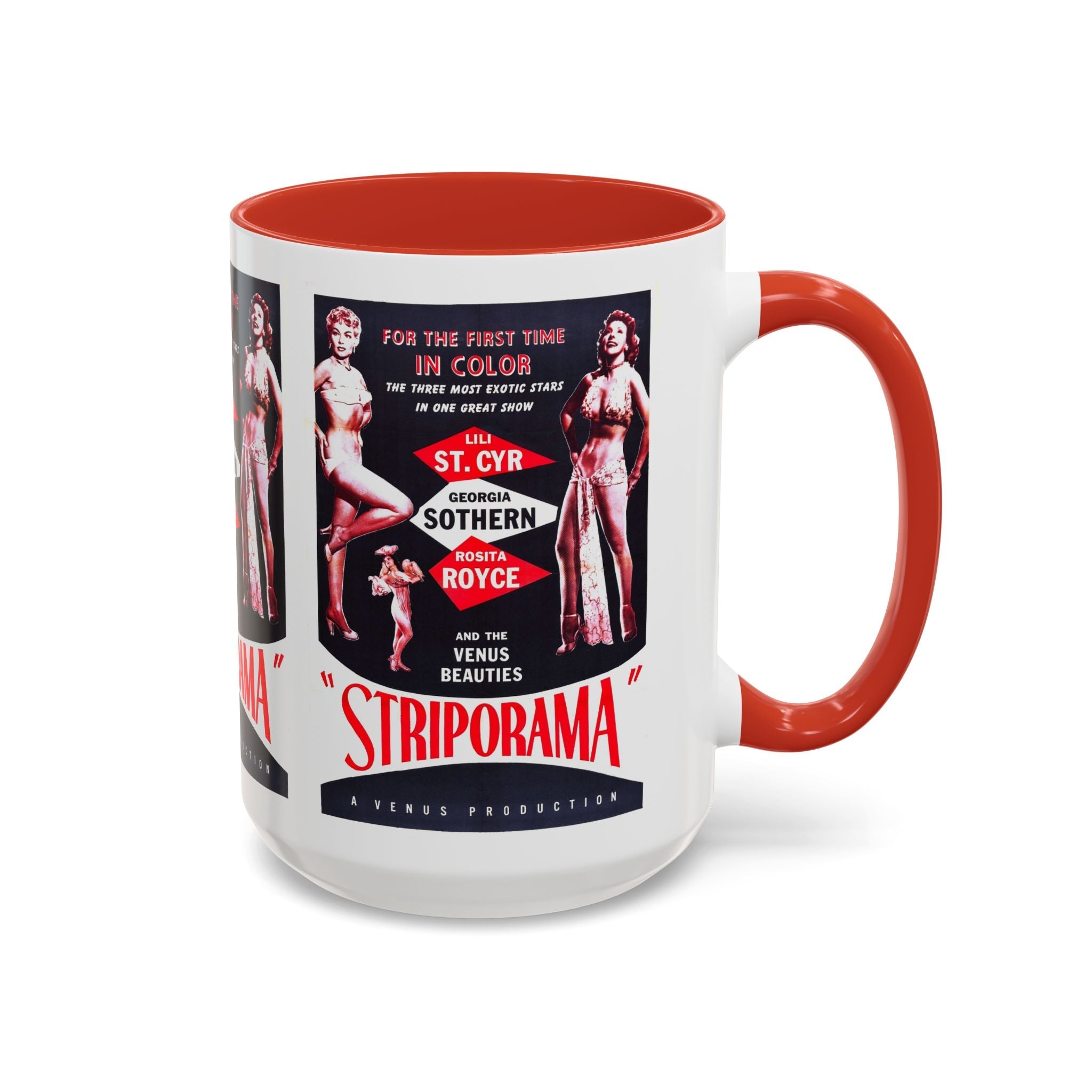 Cult Classic Movie Poster Art Accent Coffee Mug (11, 15oz) - Striporama 1953 - POPvault