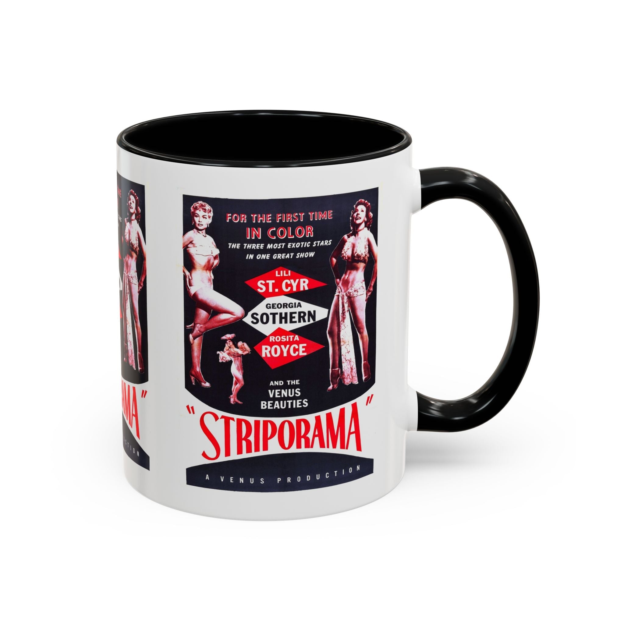 Cult Classic Movie Poster Art Accent Coffee Mug (11, 15oz) - Striporama 1953 - POPvault