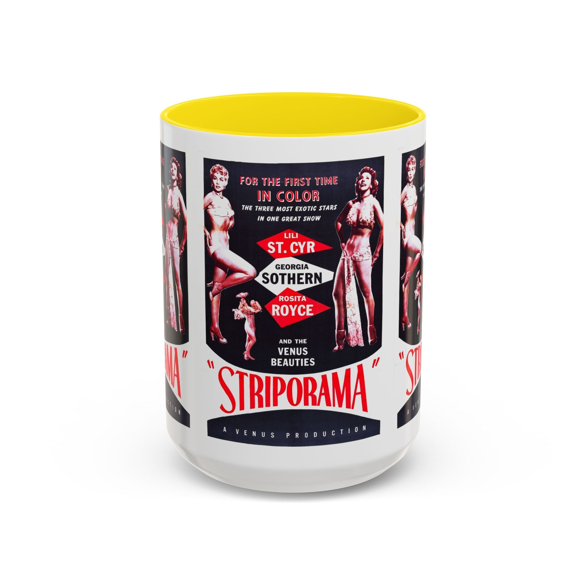 Cult Classic Movie Poster Art Accent Coffee Mug (11, 15oz) - Striporama 1953 - POPvault