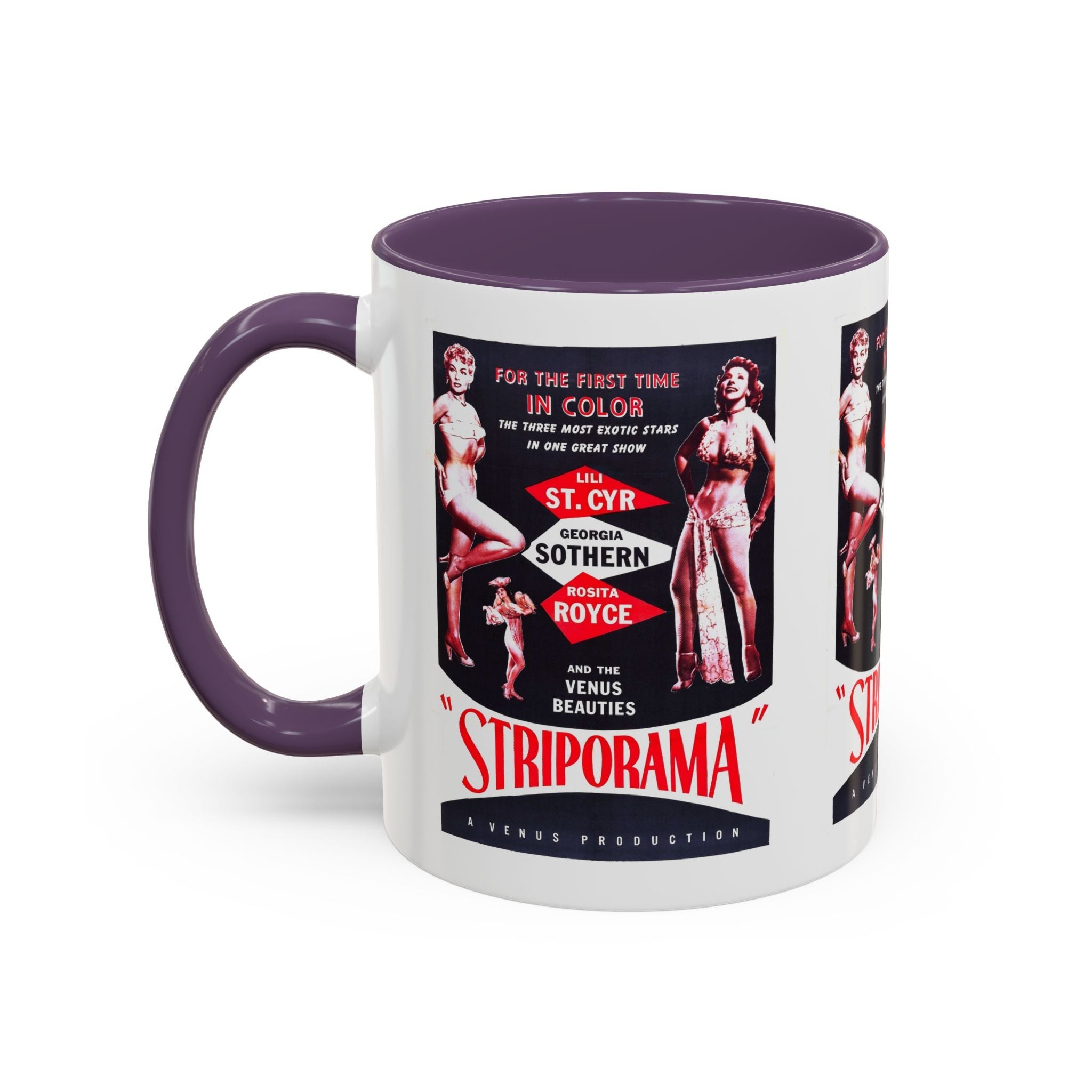 Cult Classic Movie Poster Art Accent Coffee Mug (11, 15oz) - Striporama 1953 - POPvault