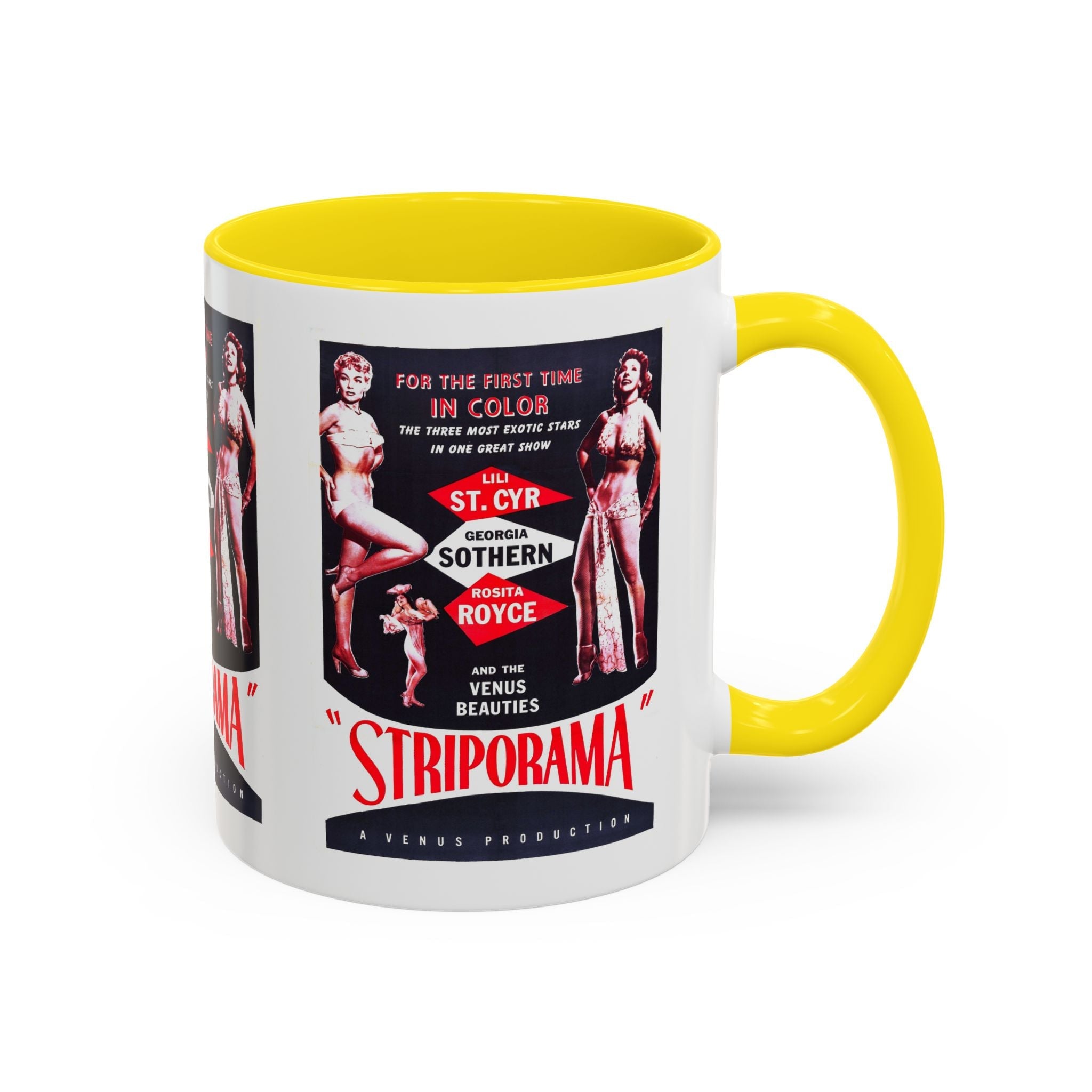 Cult Classic Movie Poster Art Accent Coffee Mug (11, 15oz) - Striporama 1953 - POPvault