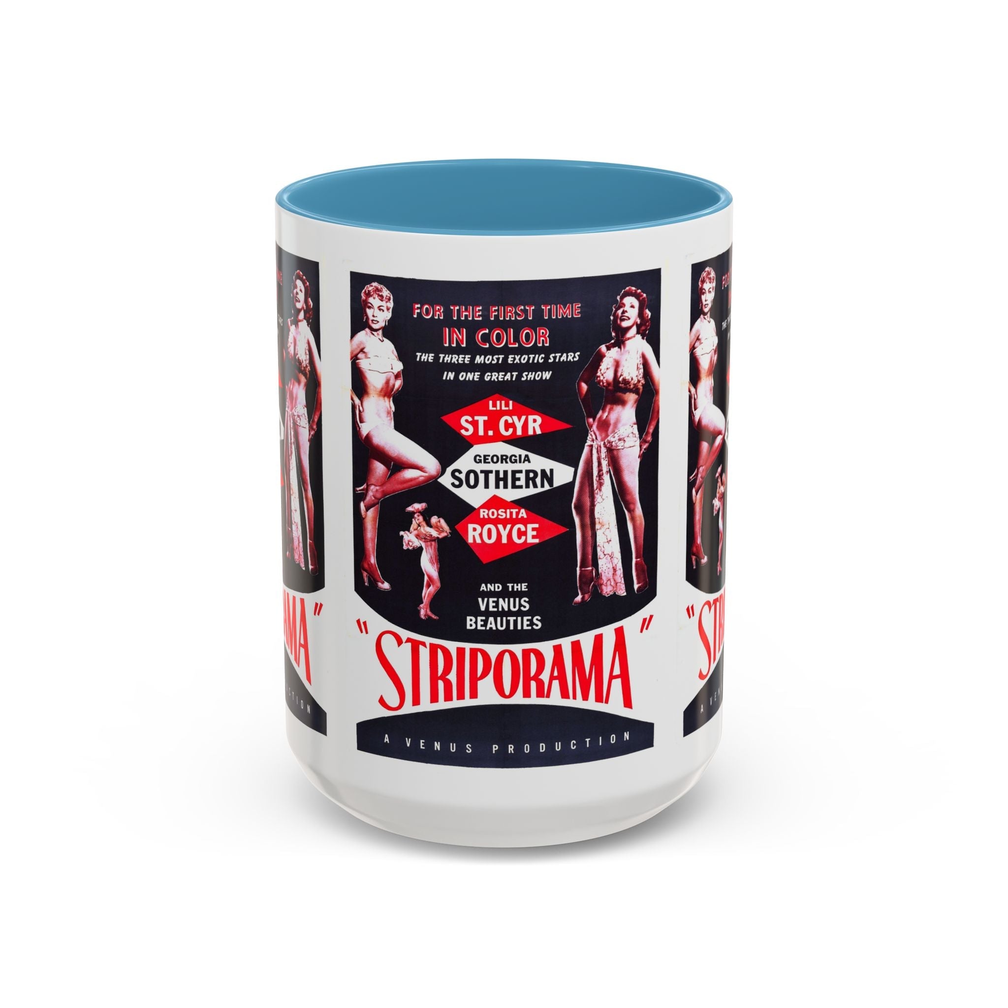 Cult Classic Movie Poster Art Accent Coffee Mug (11, 15oz) - Striporama 1953 - POPvault