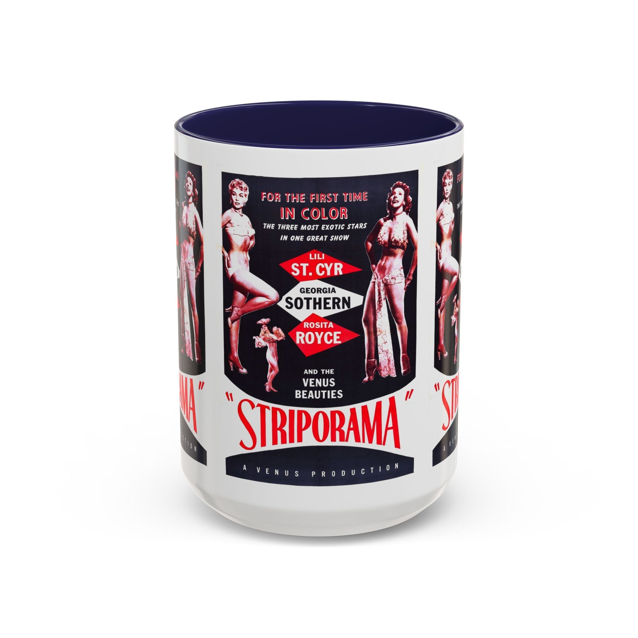 Cult Classic Movie Poster Art Accent Coffee Mug (11, 15oz) - Striporama 1953 - POPvault