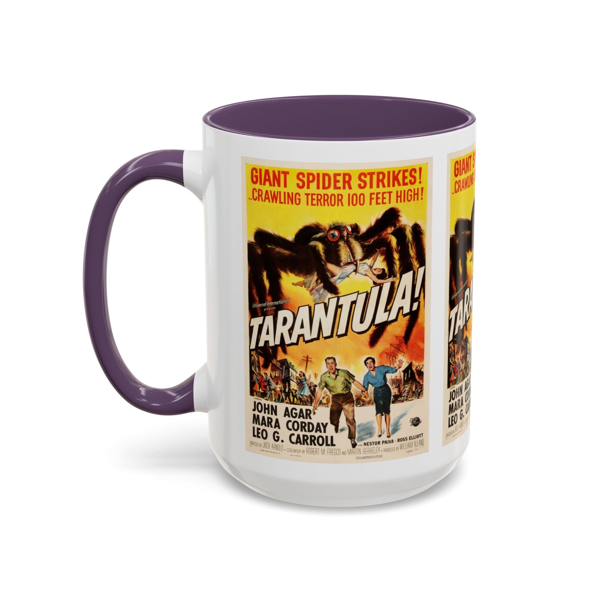 Cult Classic Movie Poster Art Accent Coffee Mug (11, 15oz) - Tarantula 1955 - POPvault